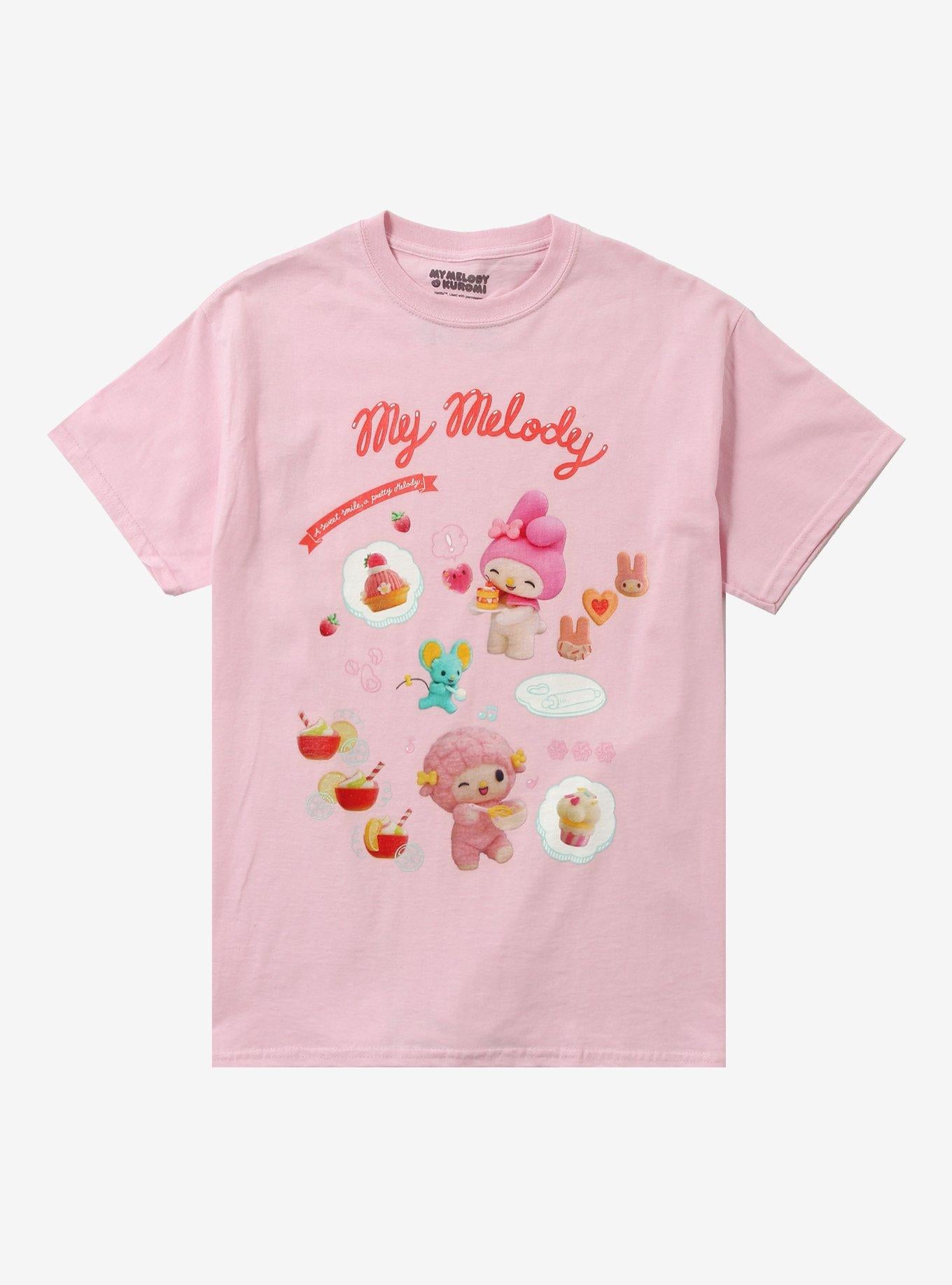 My Melody & Kuromi Snack Friends Girls T-Shirt