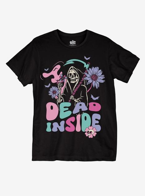Dead Inside Grim Reaper Flowers Girls T Shirt | Hot Topic