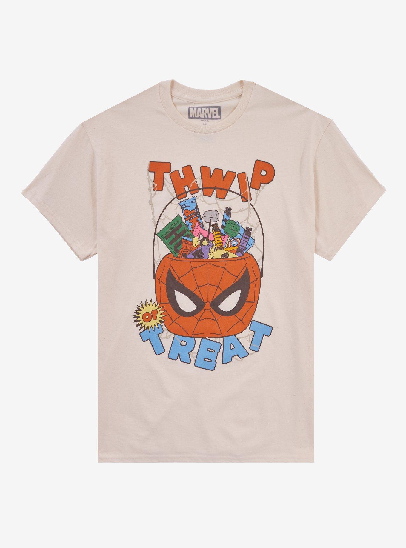 Marvel SpiderMan Thwip Or Treat Girls TShirt Graphic Tee | Graphic Tee | Unisex Shirt | Best-Selling Design