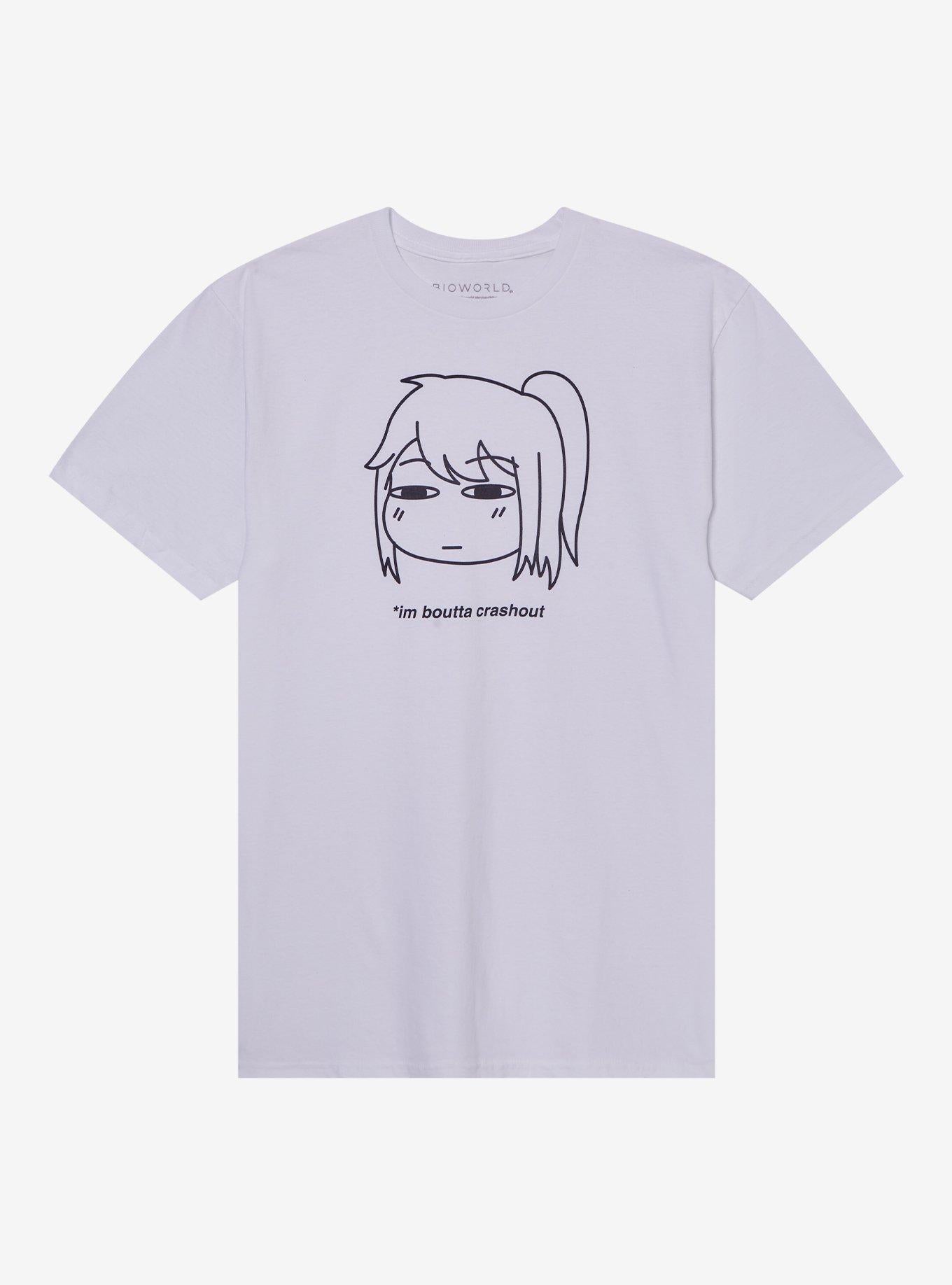 Crash Out Anime Character TShirt Graphic Tee | Graphic Tee | Unisex Shirt | Perfect Gift for Fans