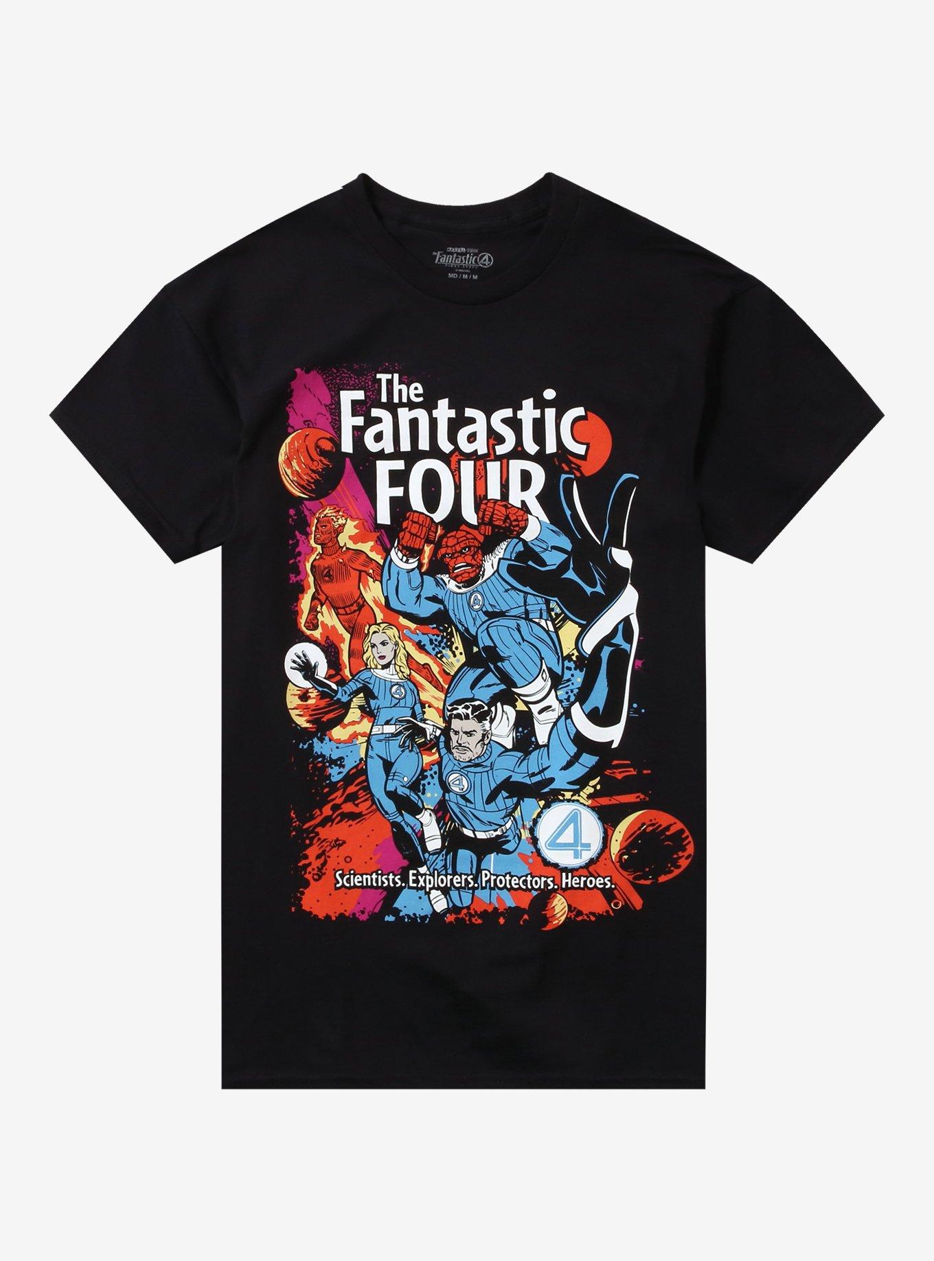 Marvel The Fantastic Four Comic Book T-Shirt T-Shirt – Vintage Style Artwork | Perfect for Daily Wear
