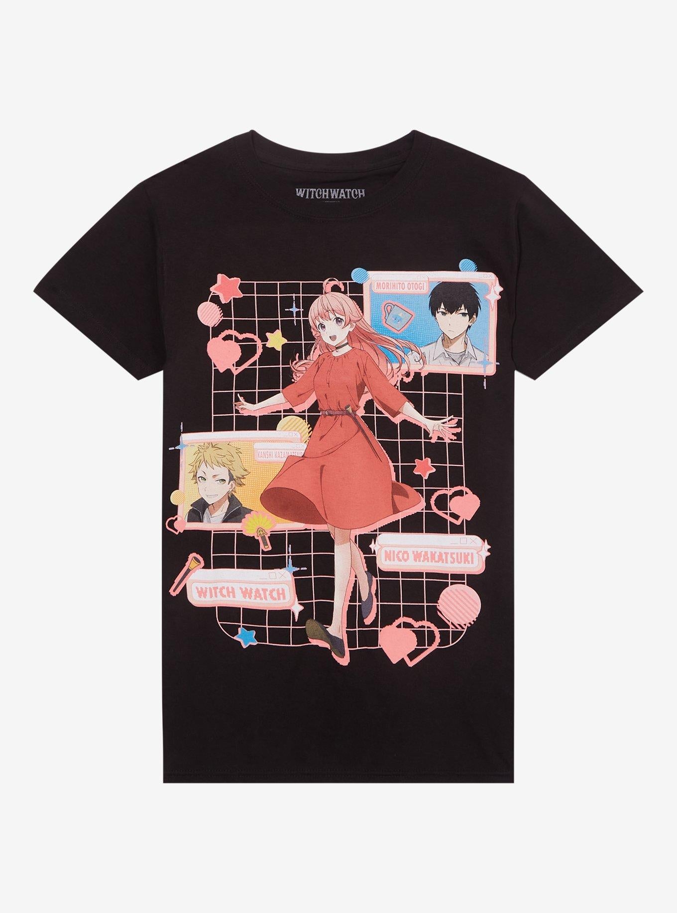 Witch Watch Trio Grid Girls T-Shirt