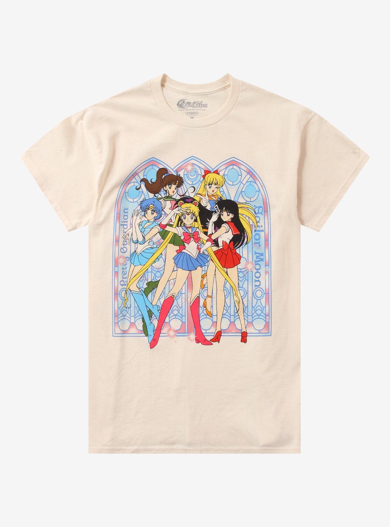 Pretty Guardian Sailor Moon Stained Glass Girls T-Shirt