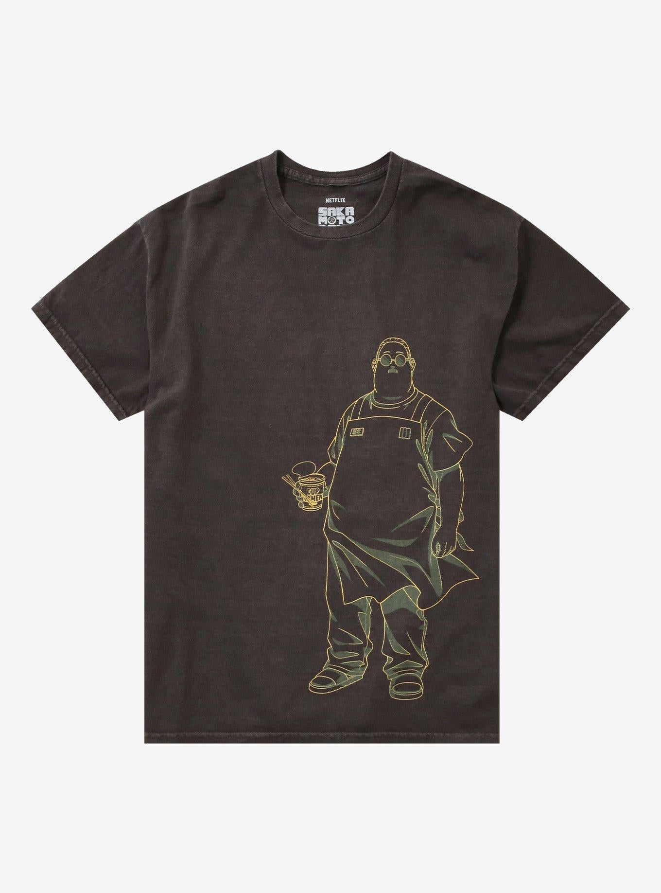 Sakamoto Days Taro Profile Double-Sided Kanji T-Shirt