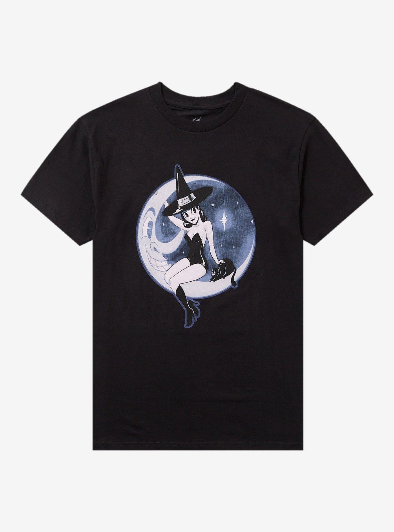 Spicy Donut Moon Witch TShirt Graphic Tee | Graphic Tee | Unisex Shirt | High-Quality Print