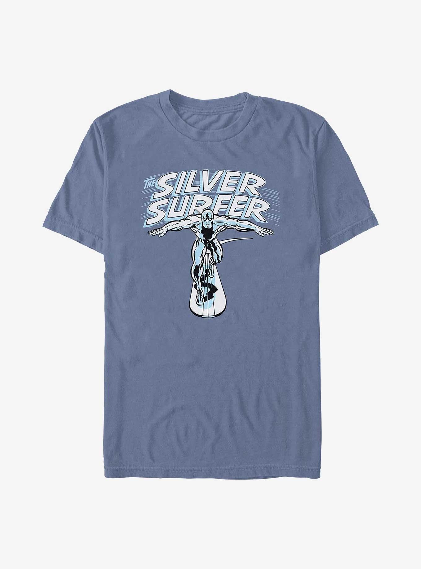 Marvel Fantastic Four Silver Surfer Wordmark Garment Dye T-Shirt T-Shirt – Exclusive Art Edition | Trending Now