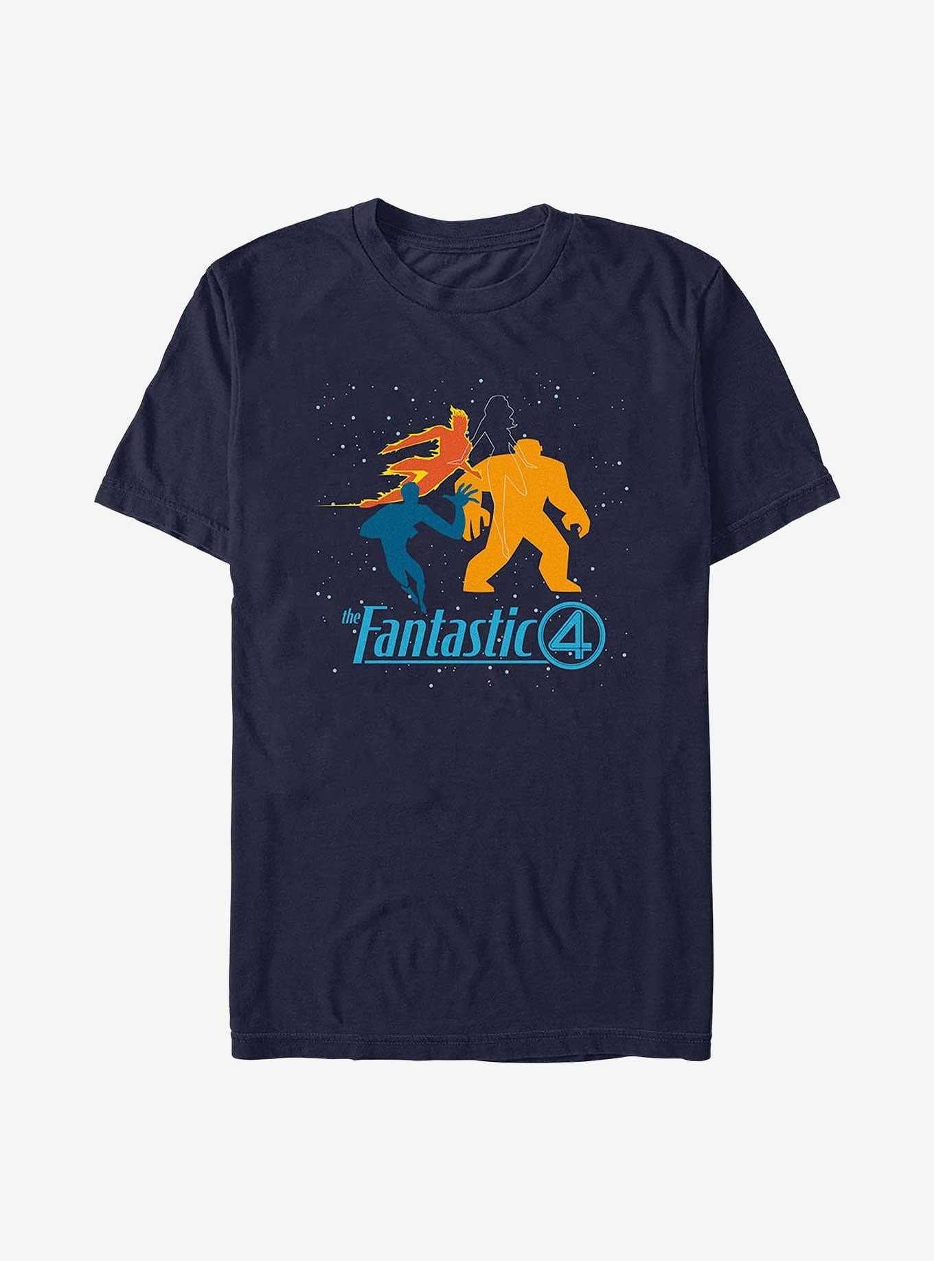 Marvel The Fantastic Four First Steps Fantastic Silhouette T-Shirt T-Shirt – Unique Character Design | Great Gift for Fans
