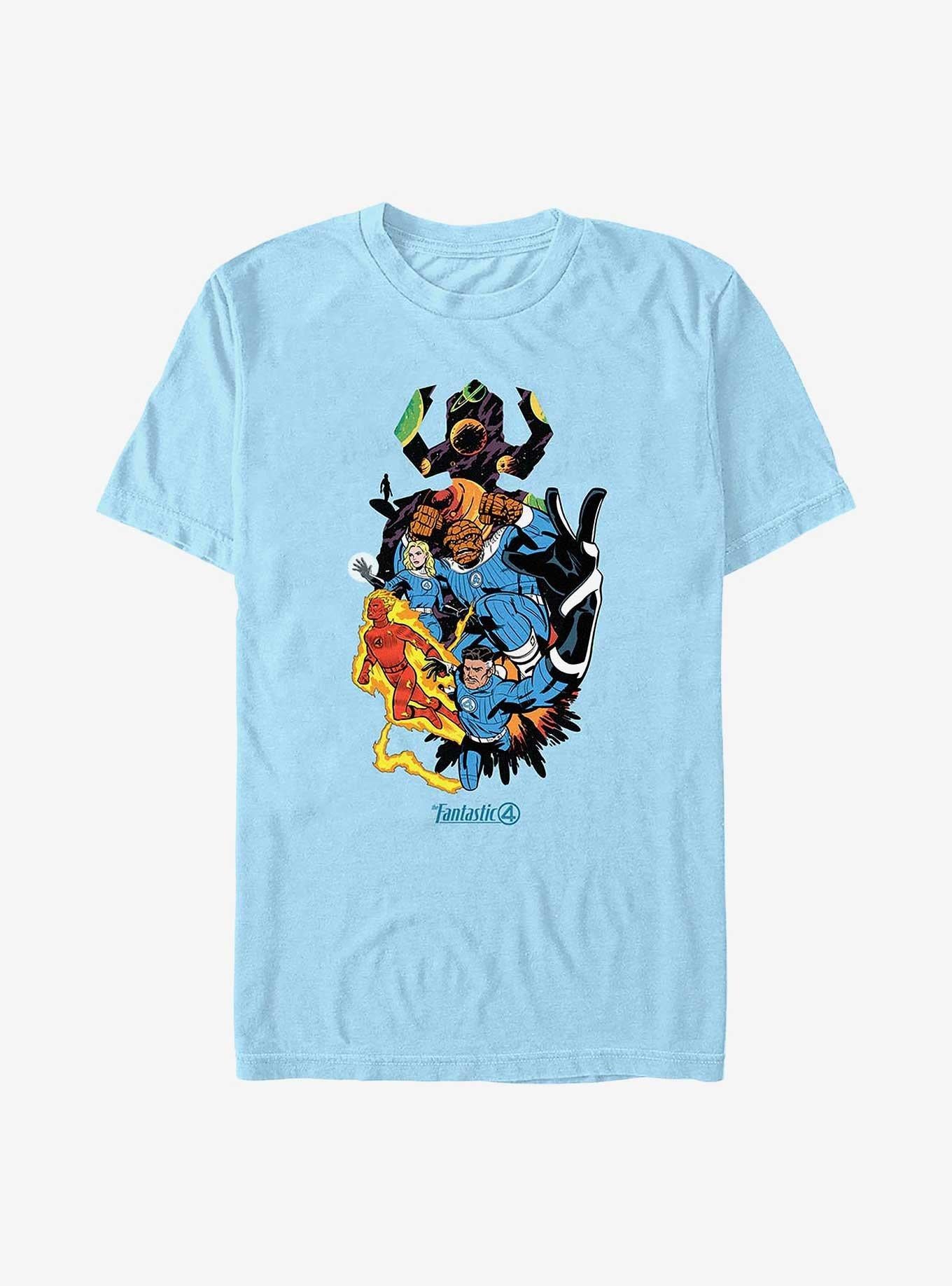 Marvel The Fantastic Four First Steps Galactus Vs Fantastic Four T-Shirt T-Shirt – Unique Character Design | Great Gift for Fans
