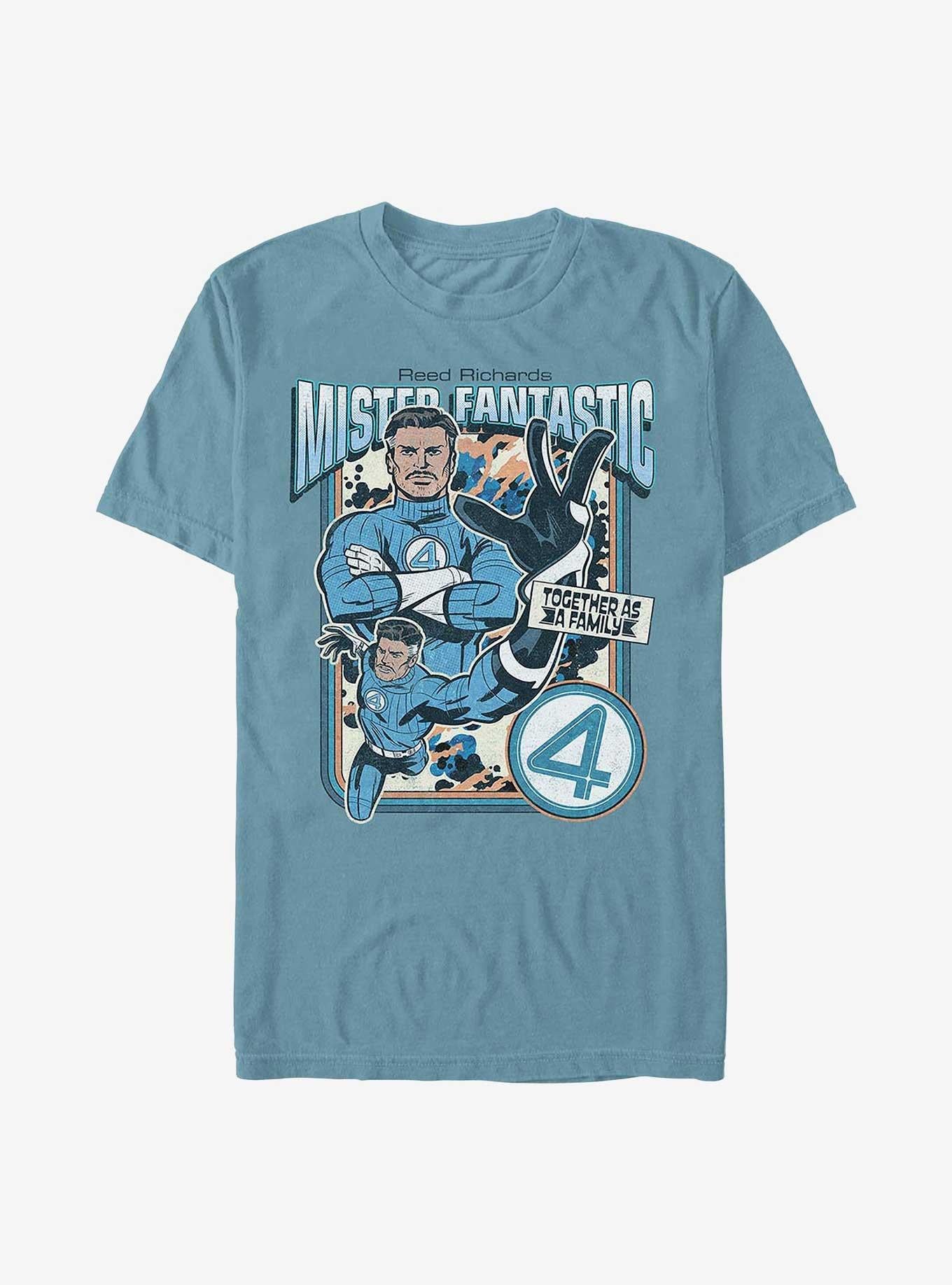 Marvel The Fantastic Four First Steps Mister Fantastic Reed Garment Dye T-Shirt Hot Topic Exclusive T-Shirt – Unique Character Design | Great Gift for Fans