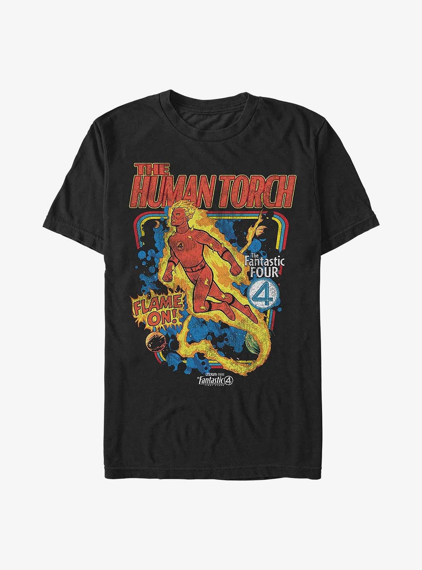 Marvel The Fantastic Four First Steps Blazing Storm T-Shirt Hot Topic Exclusive T-Shirt – Premium Quality Print | Must-Have Style