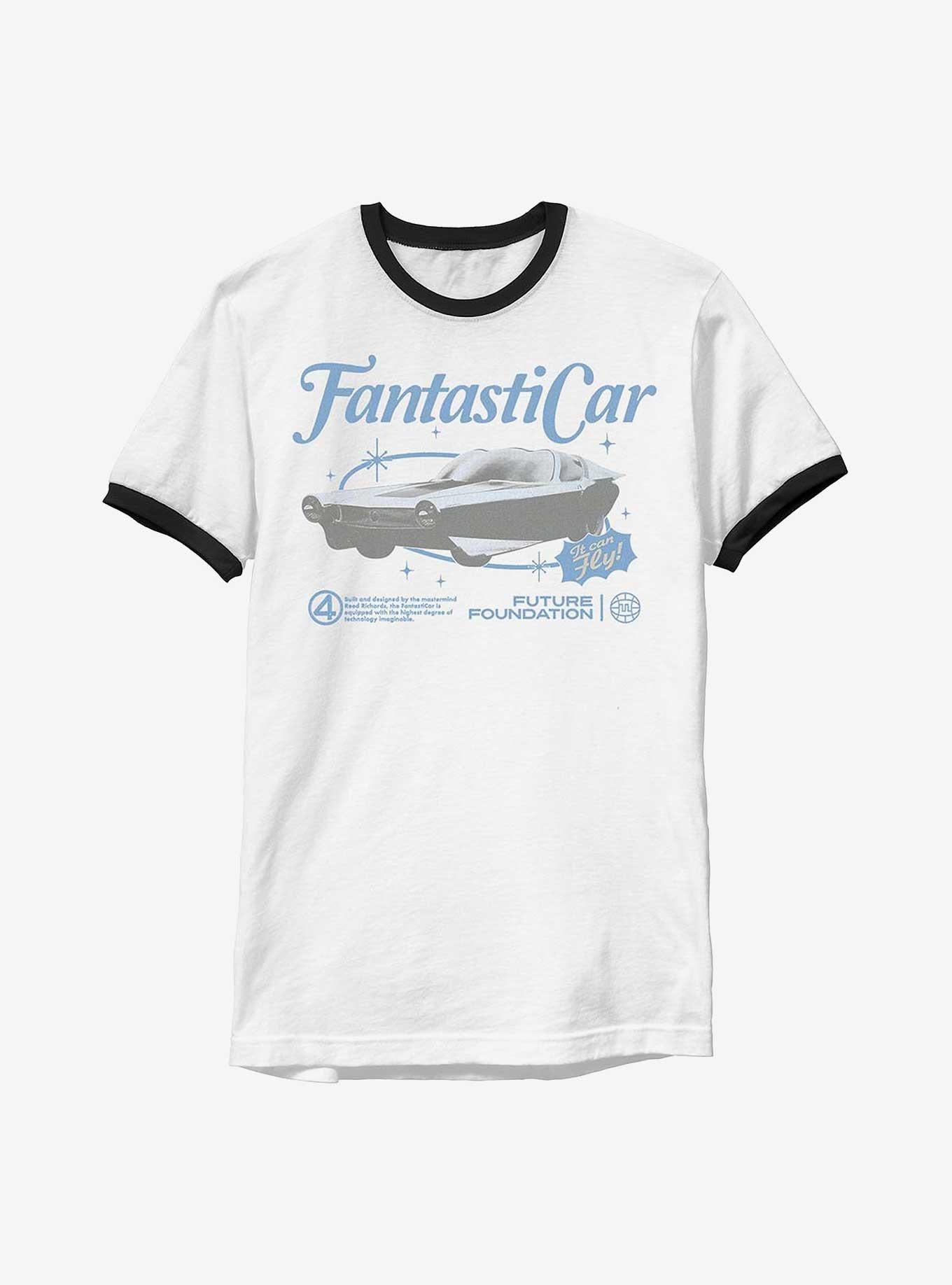 Marvel The Fantastic Four First Steps Fantastic Car Ringer T-Shirt Hot Topic Exclusive T-Shirt – Vintage Style Artwork | Trending Now