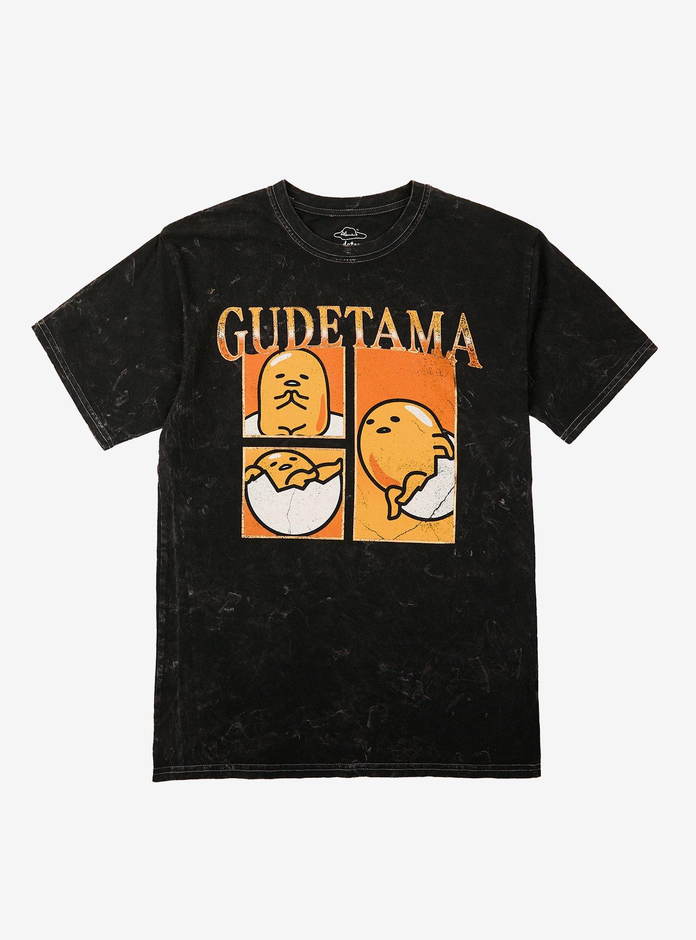 Gudetama Panel Collage Dark Wash T-Shirt