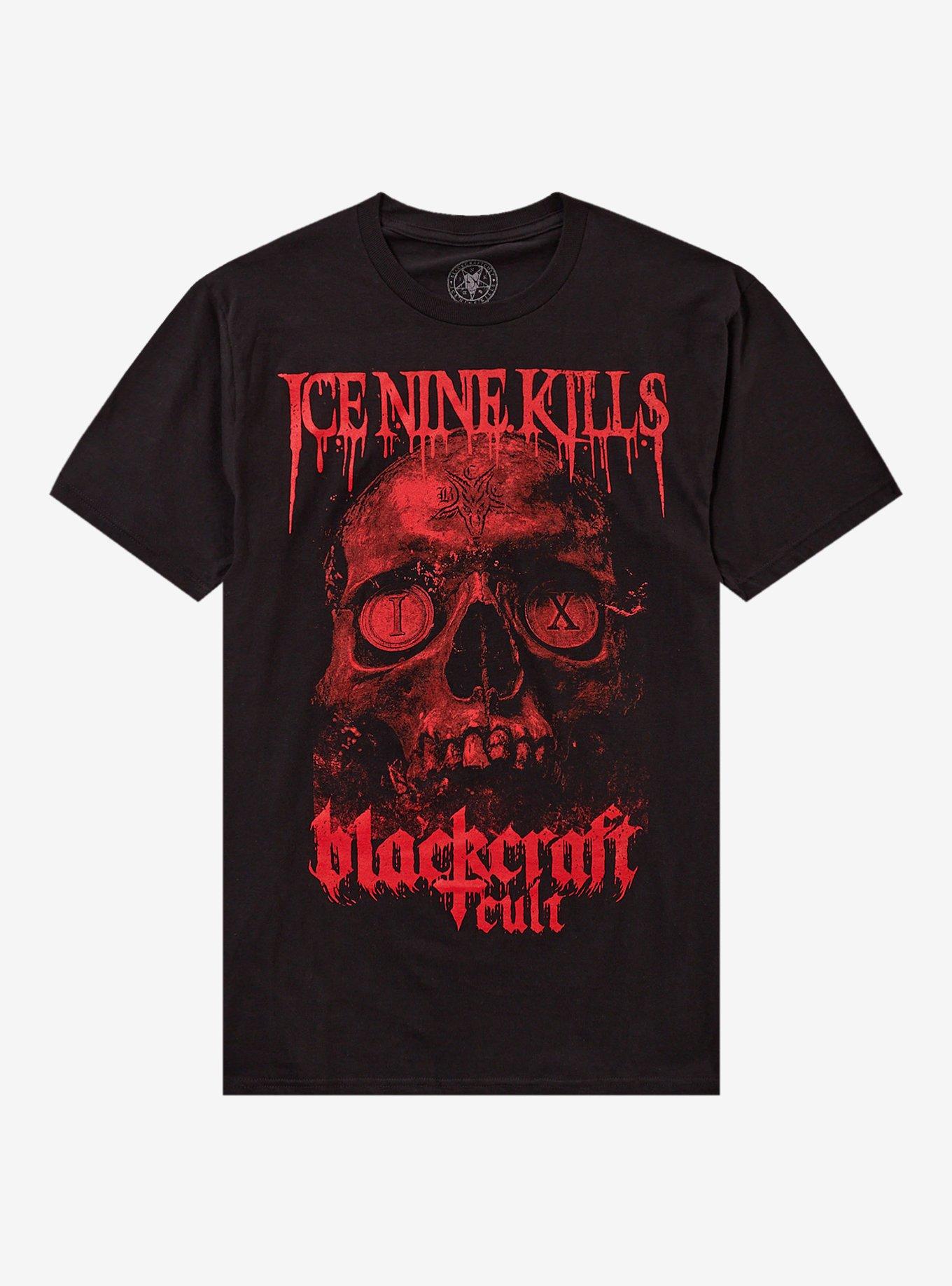 Ice Nine Kills X Blackcraft Cult Skull TShirt Graphic Tee | Graphic Tee | Unisex Shirt | Best-Selling Design