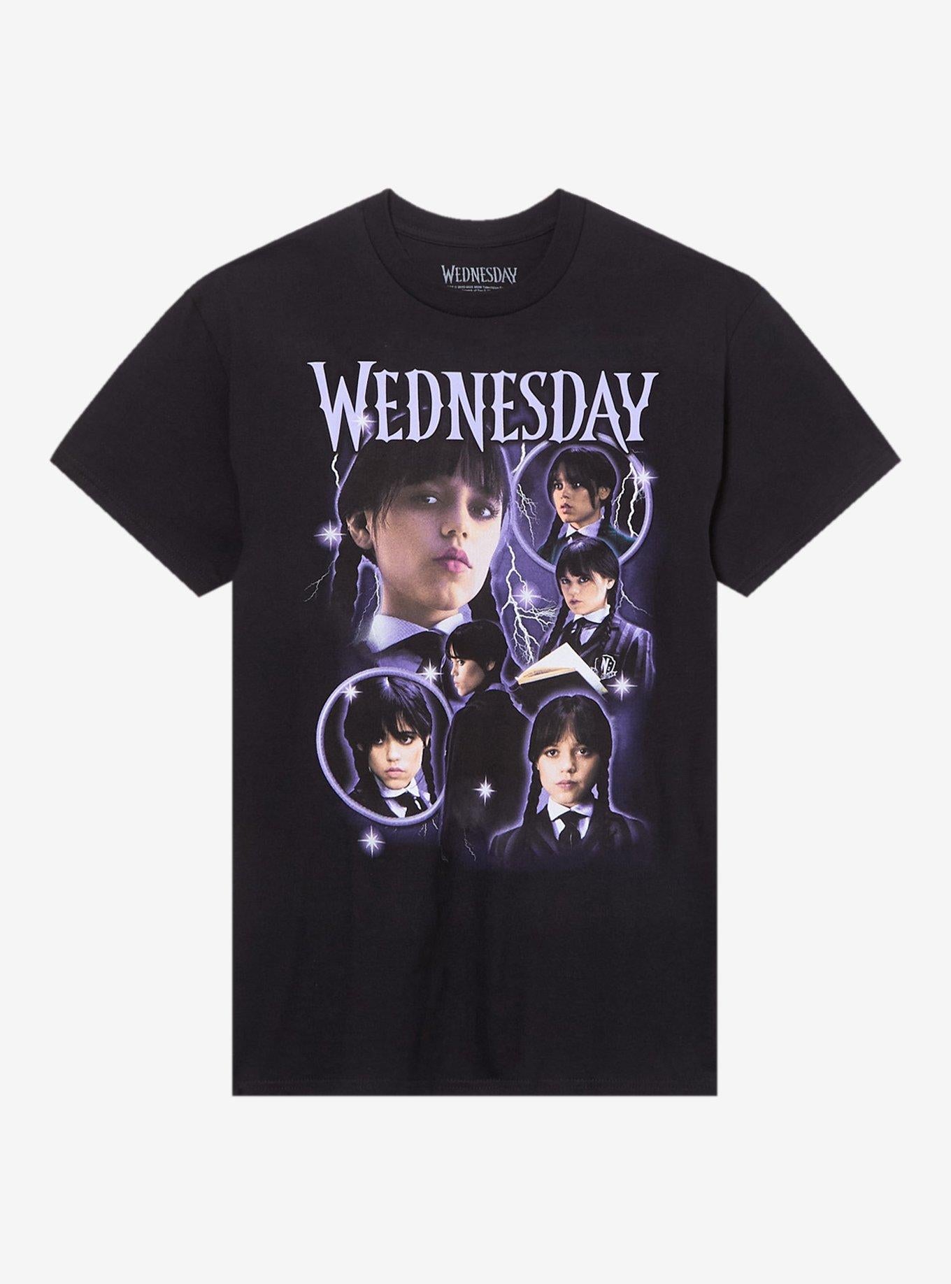 Wednesday Purple Collage TShirt Graphic Tee | Graphic Tee | Unisex Shirt | High-Quality Print