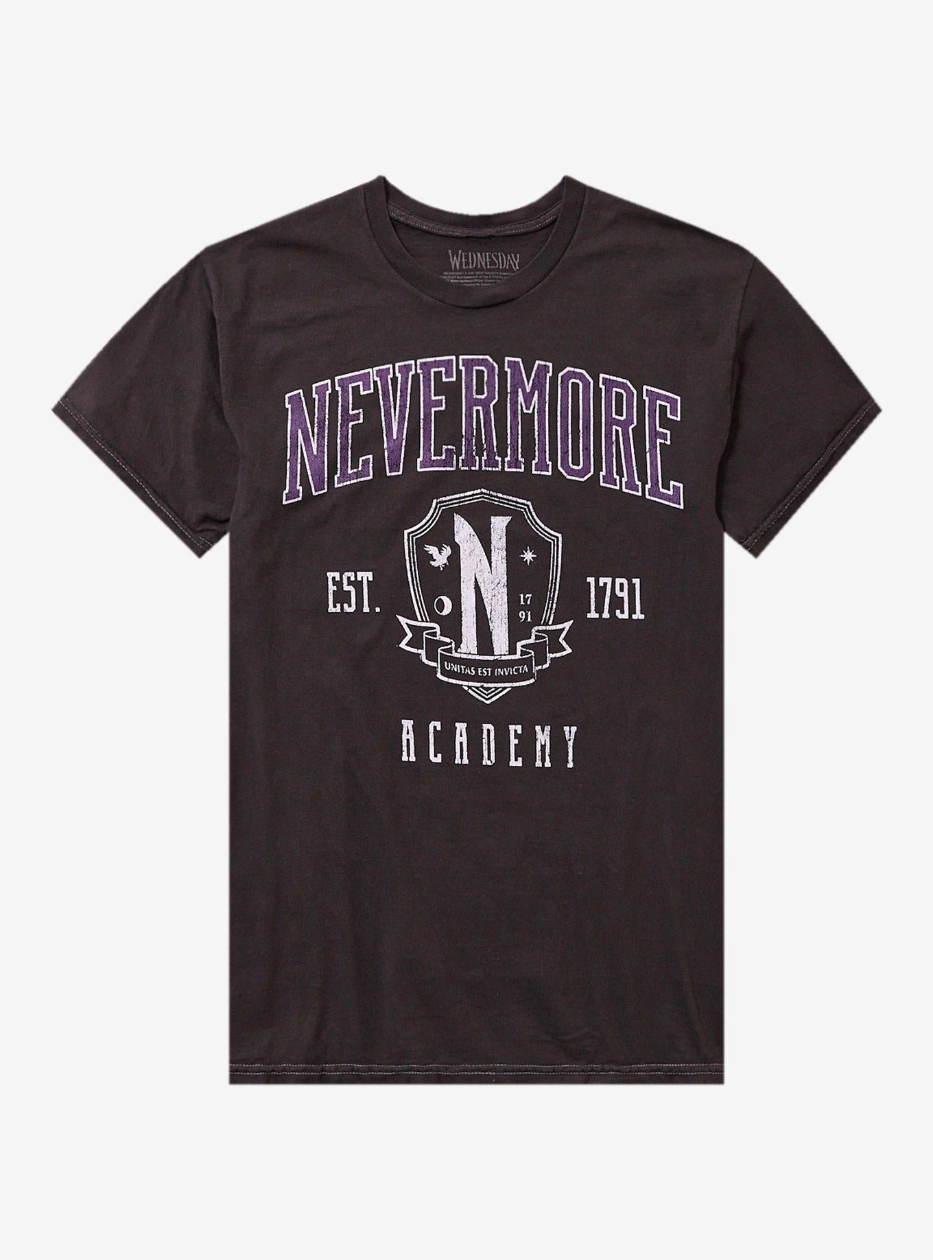 Wednesday Nevermore Academy Varsity TShirt Graphic Tee | Graphic Tee | Unisex Shirt | Top Trending Fashion