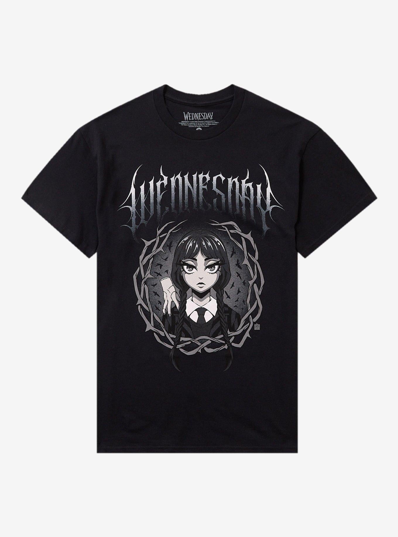 Wednesday Cartoon Portrait TShirt Graphic Tee | Graphic Tee | Unisex Shirt | Perfect Gift for Fans