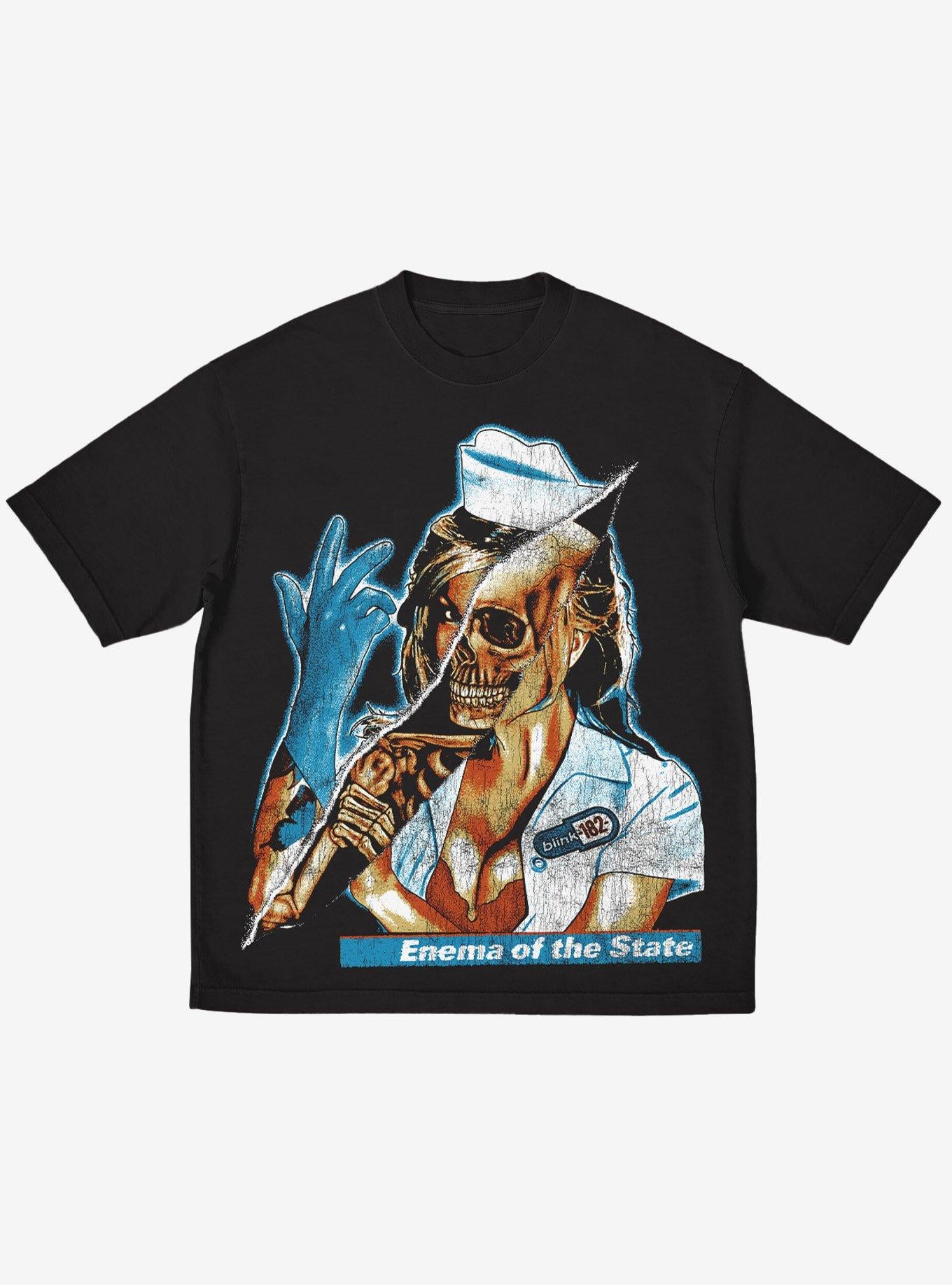 Blink-182 Skeleton Nurse T-Shirt