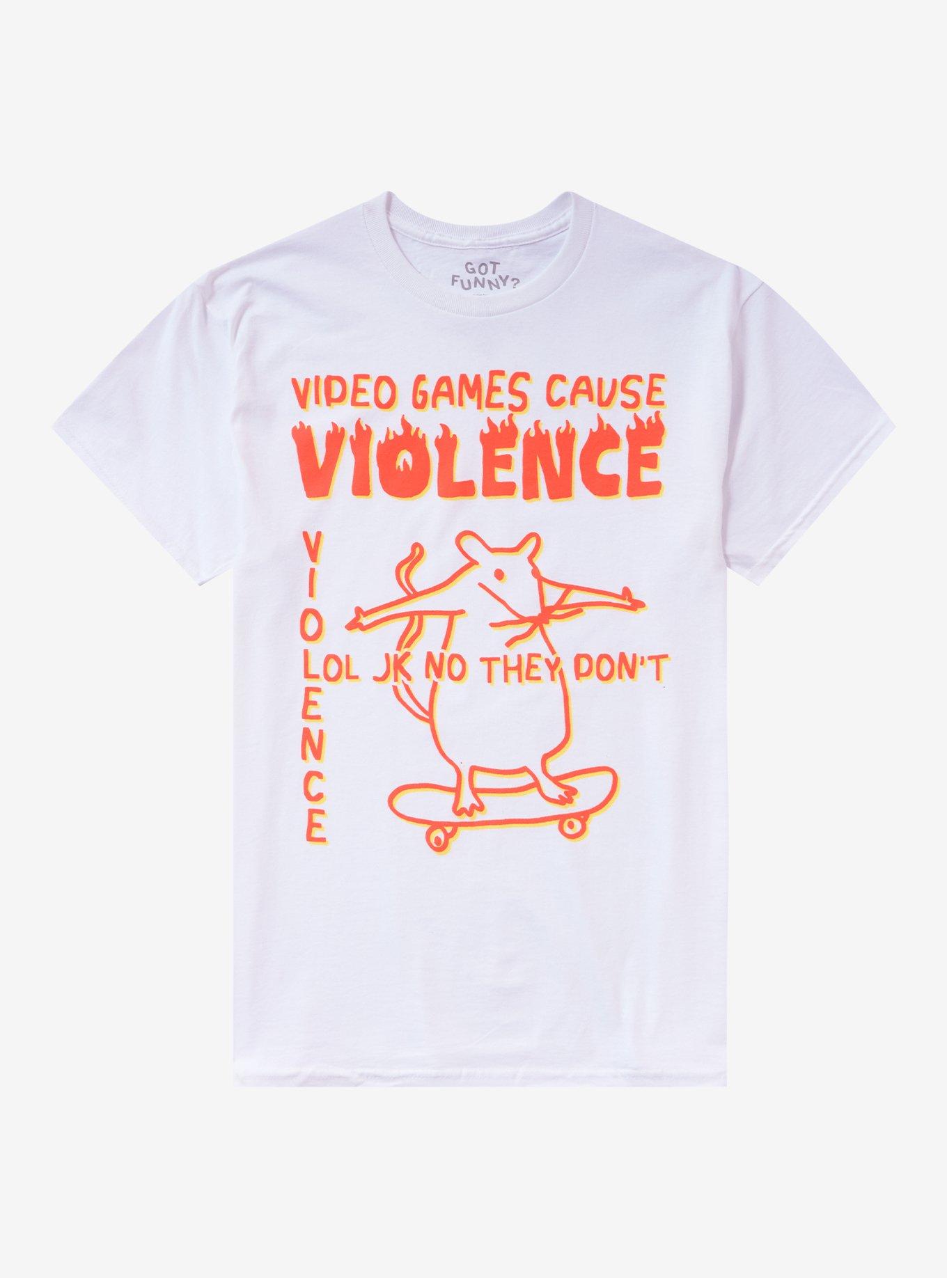 Video Game Violence JK TShirt By Got Funny Graphic Tee | Graphic Tee | Unisex Shirt | Top Trending Fashion