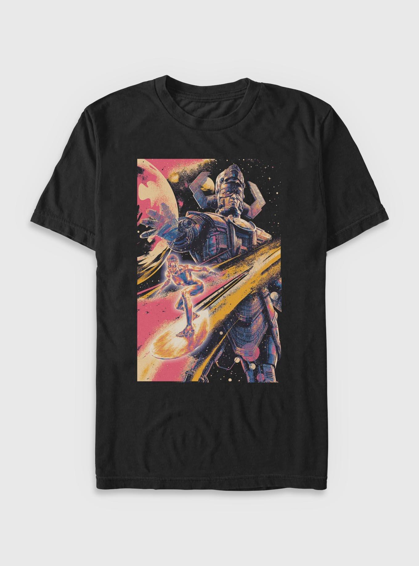 Marvel The Fantastic Four First Steps Galactus And Silver Surfer T-Shirt T-Shirt – High Detail Graphic | Trending Now