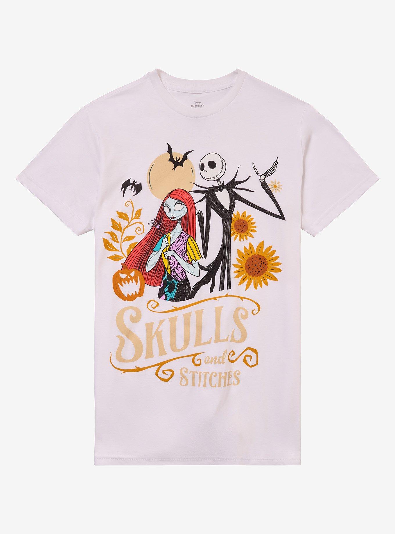 The Nightmare Before Christmas Skulls Stitches TShirt Graphic Tee | Graphic Tee | Unisex Shirt | Premium Quality Apparel