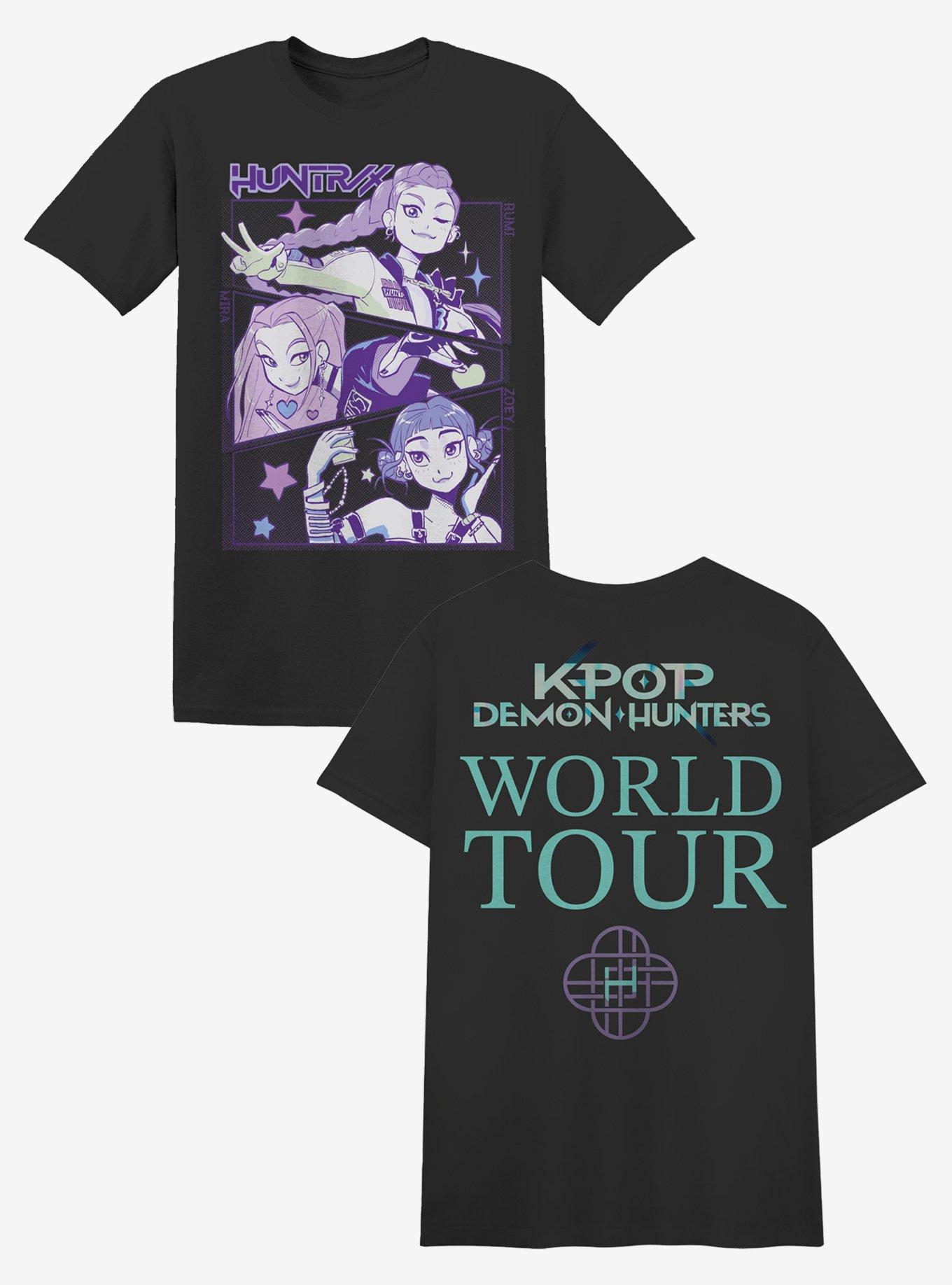 KPop Demon Hunters Huntrix World Tour Double-Sided T-Shirt