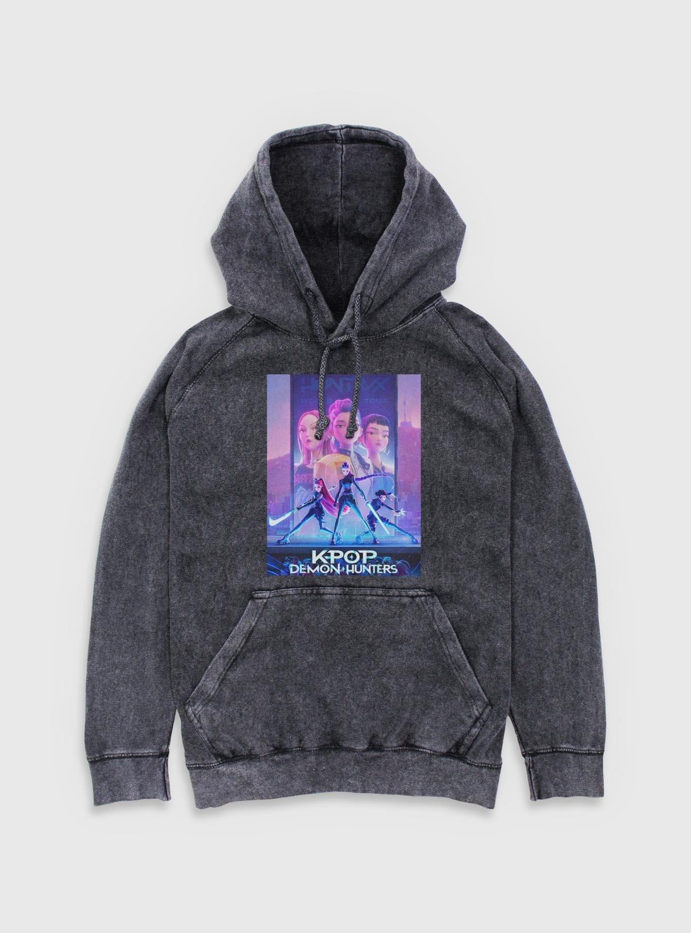 KPop Demon Hunters Poster Mineral Wash Hoodie
