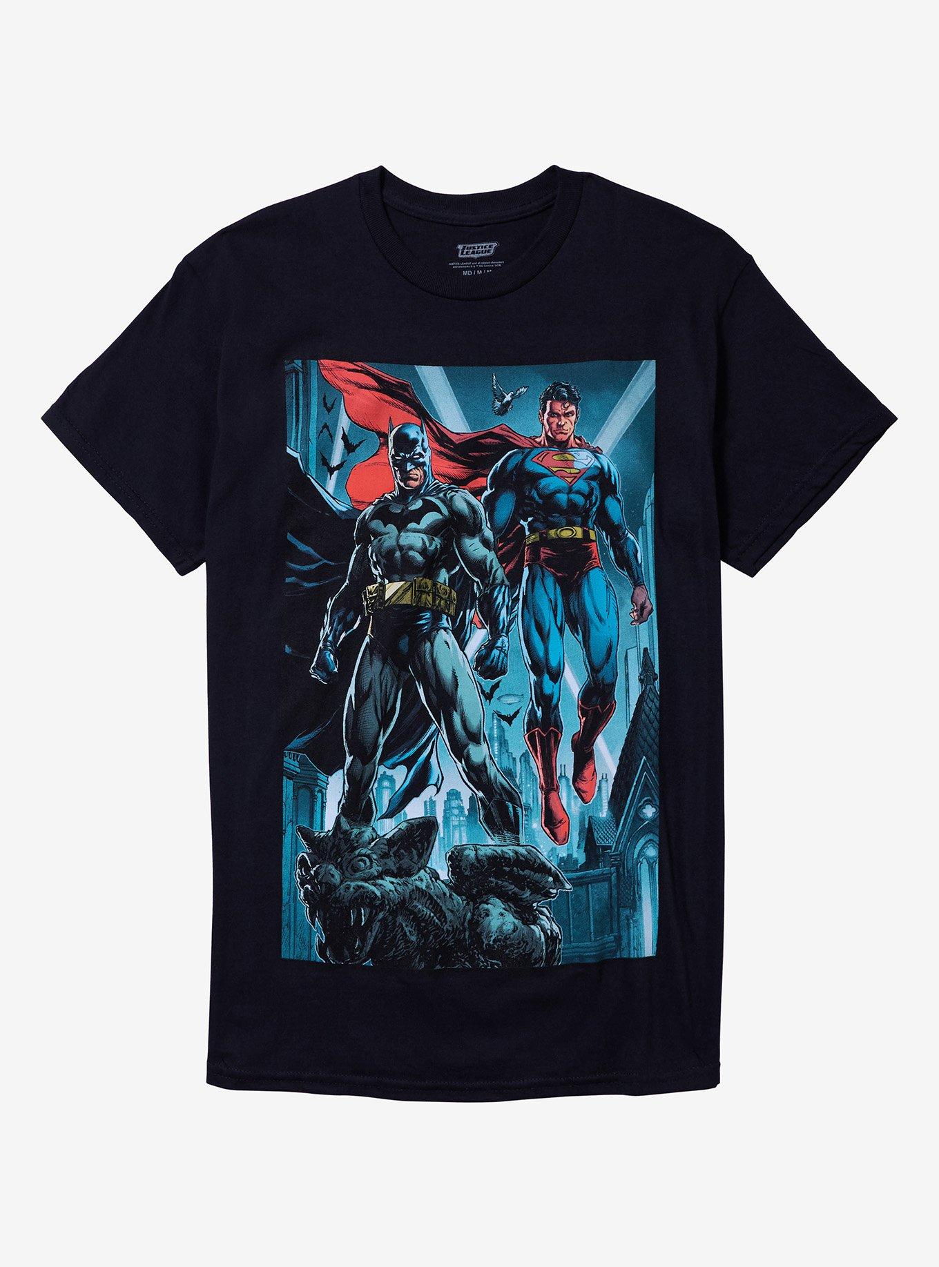 DC Comics Justice League Batman Superman TShirt Graphic Tee | Graphic Tee | Unisex Shirt | Soft Comfortable Wear