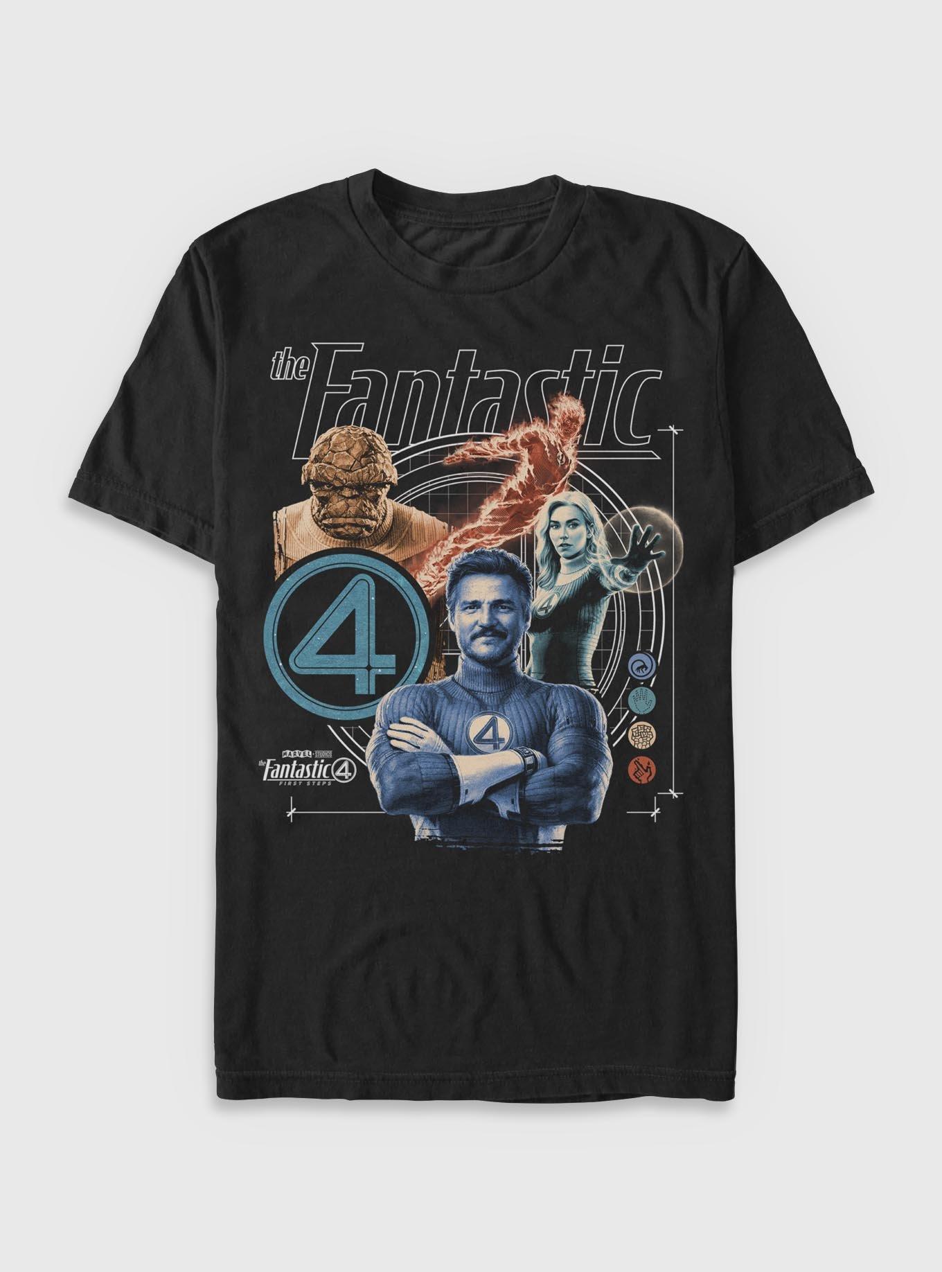 Marvel The Fantastic Four First Steps Fantastic Crew T-Shirt T-Shirt – Official Fan Merchandise | Trending Now
