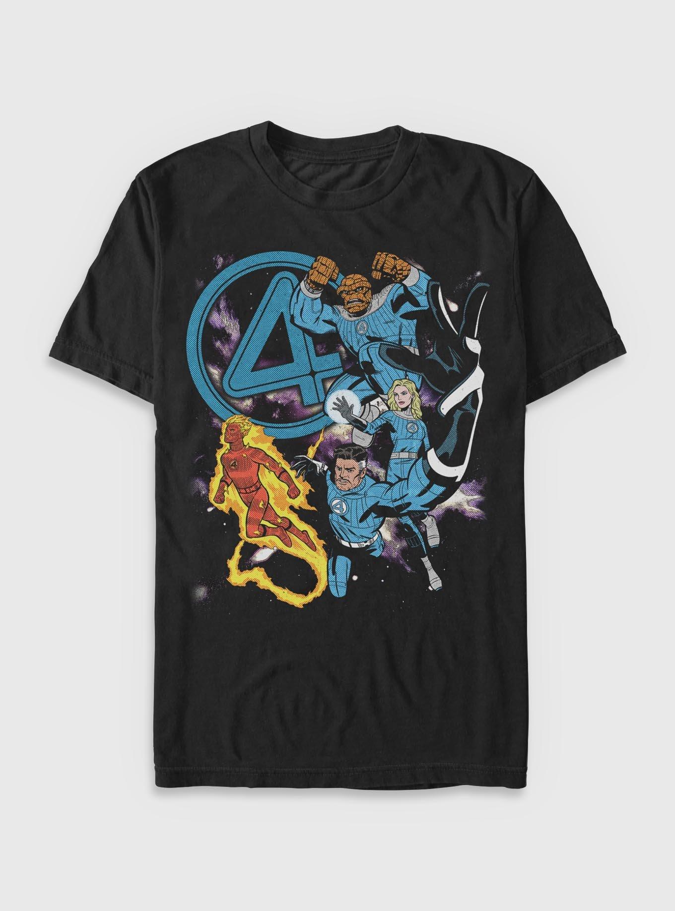 Marvel The Fantastic Four First Steps Hero Galaxy Four T-Shirt T-Shirt – Premium Quality Print | Great Gift for Fans