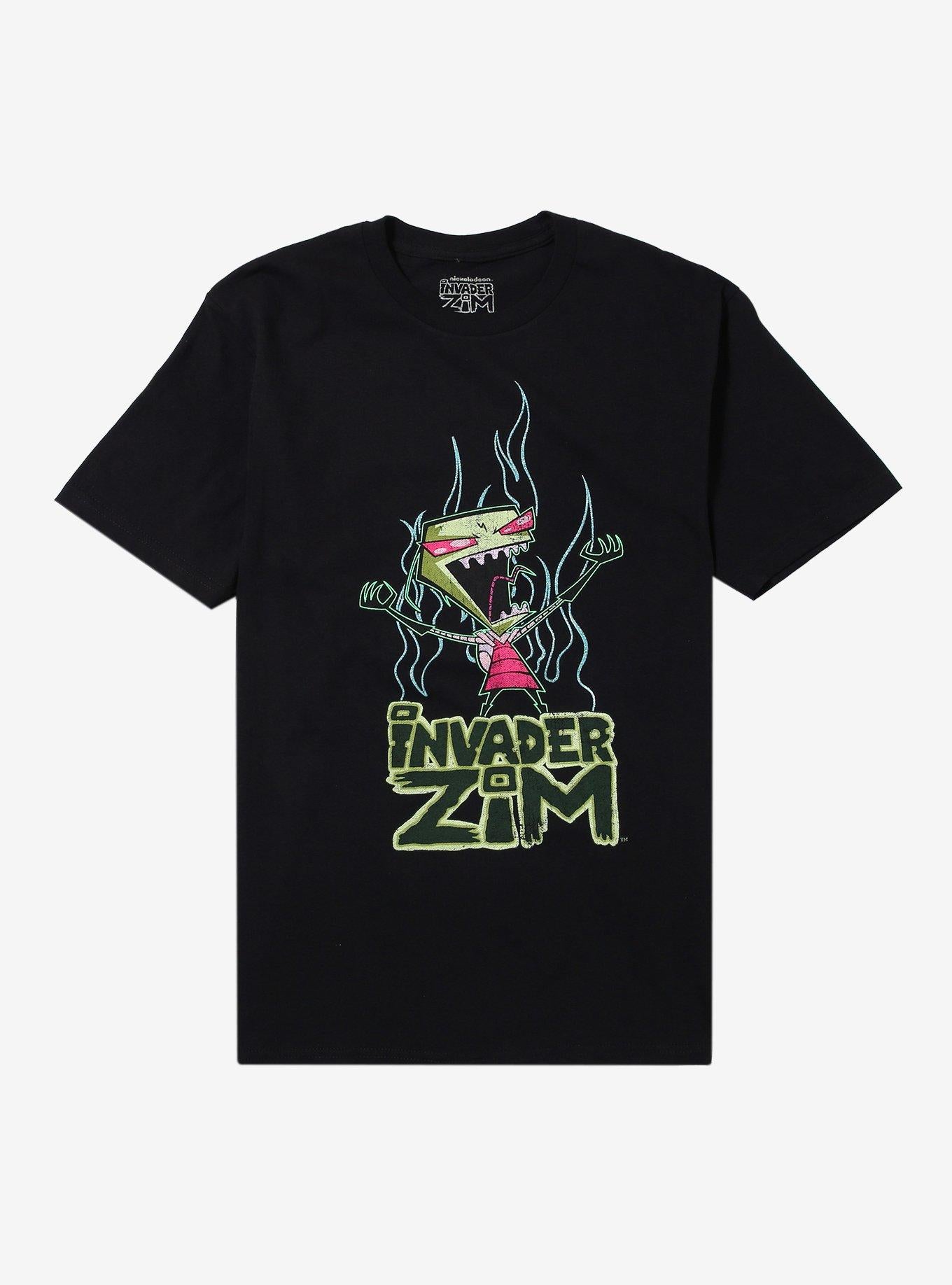Invader Zim Glitter Flames Zim TShirt Graphic Tee | Graphic Tee | Unisex Shirt | Top Trending Fashion