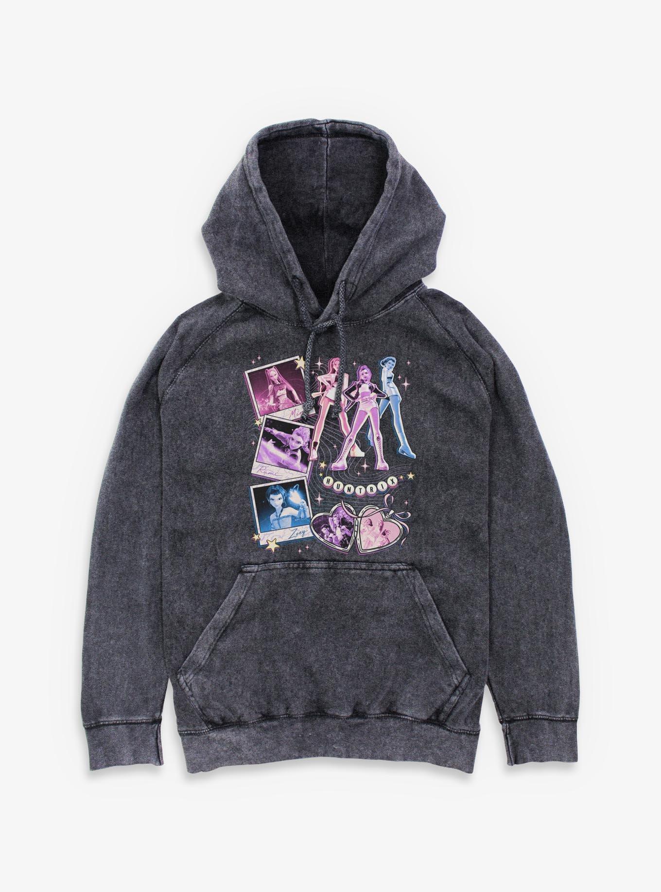 KPop Demon Hunters Huntrix Collage Mineral Wash Hoodie
