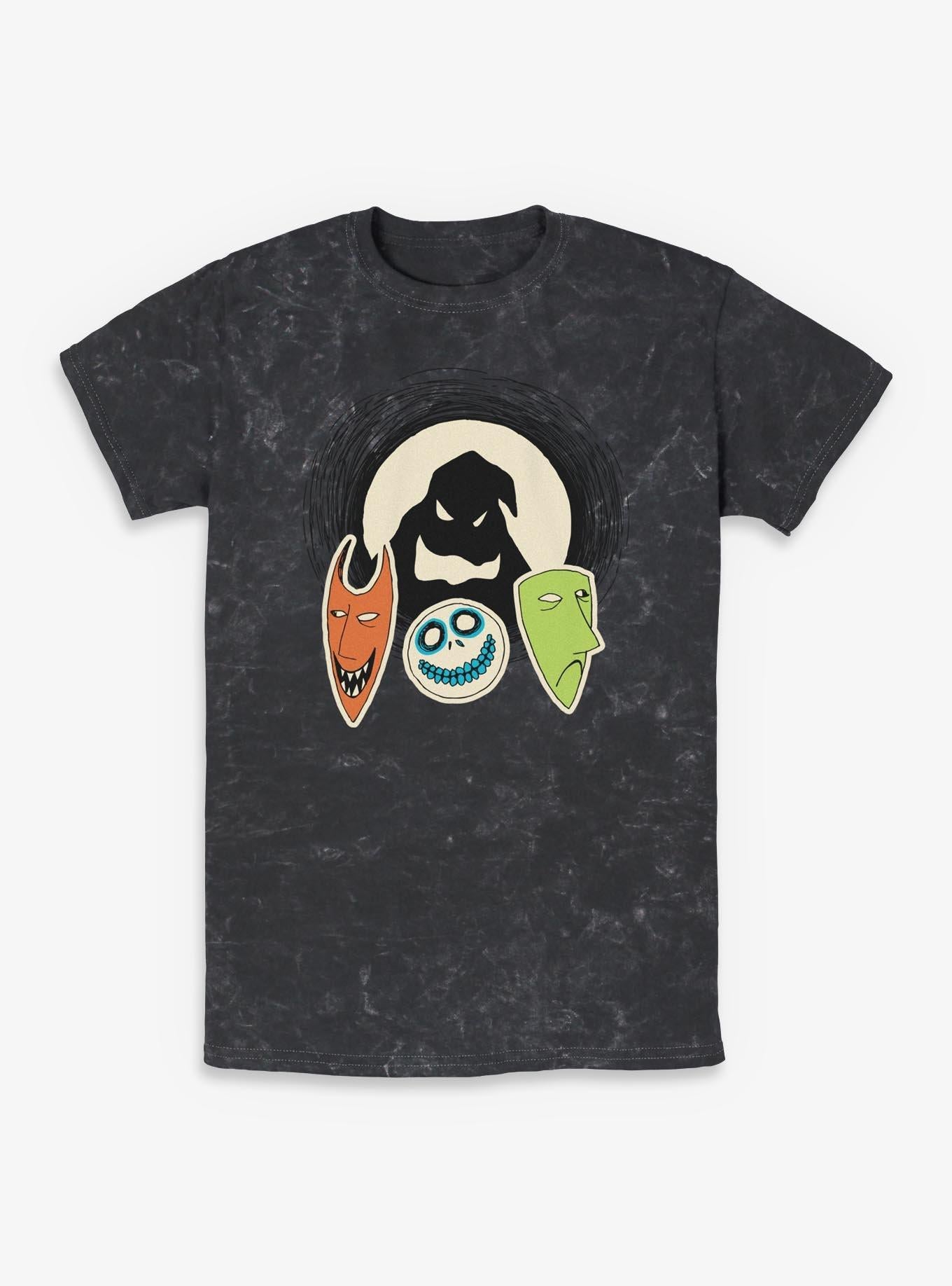 Disney The Nightmare Before Christmas Oogie Boogie And Friends Mineral Wash TShirt T-Shirt | Best-Selling Design | Perfect For Daily Wear
