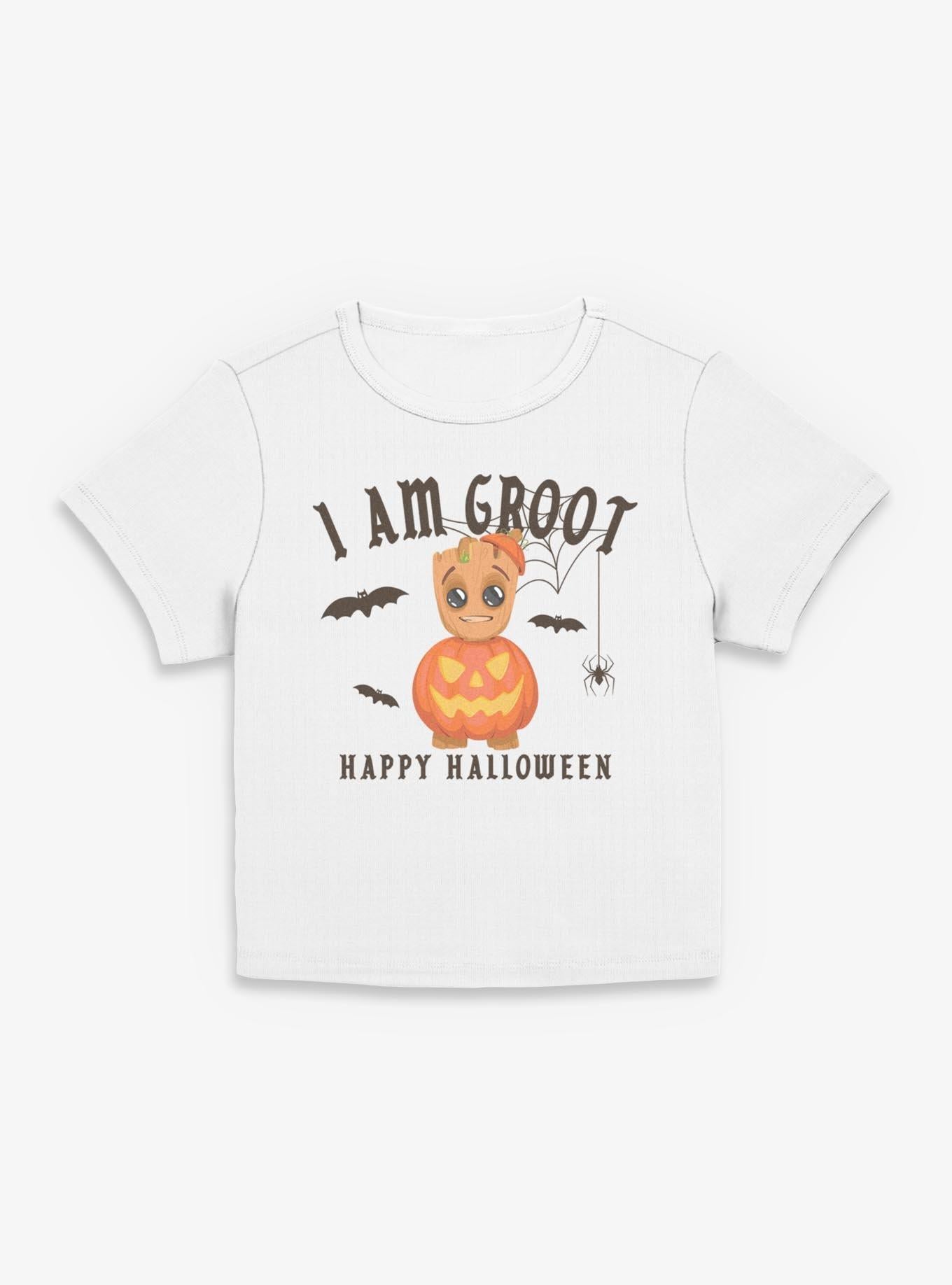 Marvel I Am Groot Halloween Pumpkin Girls Baby T-Shirt