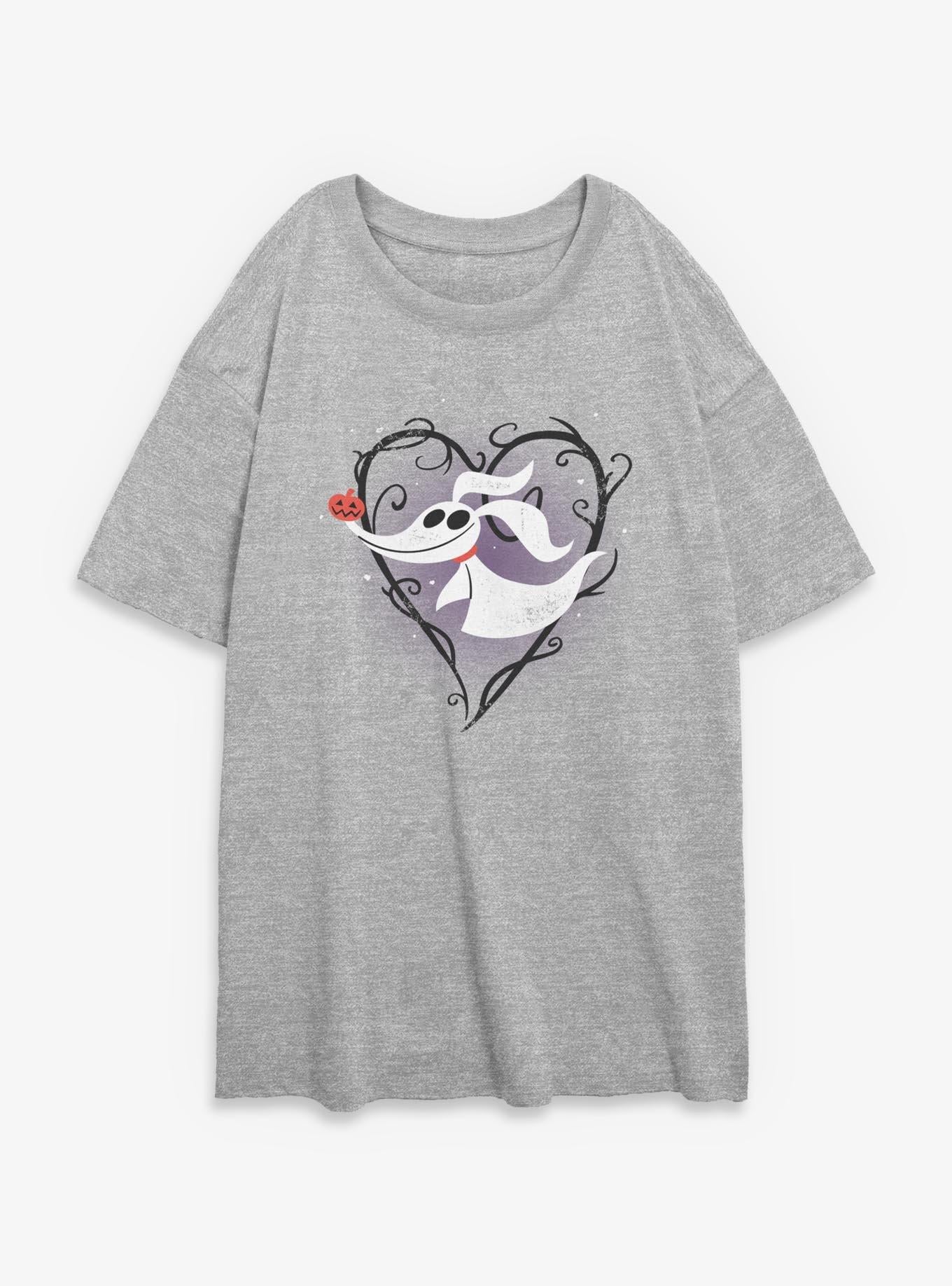 Disney The Nightmare Before Christmas Zero Pumpkin Nose Girls Oversized TShirt T-Shirt | Premium Graphic | Trending Festive Apparel