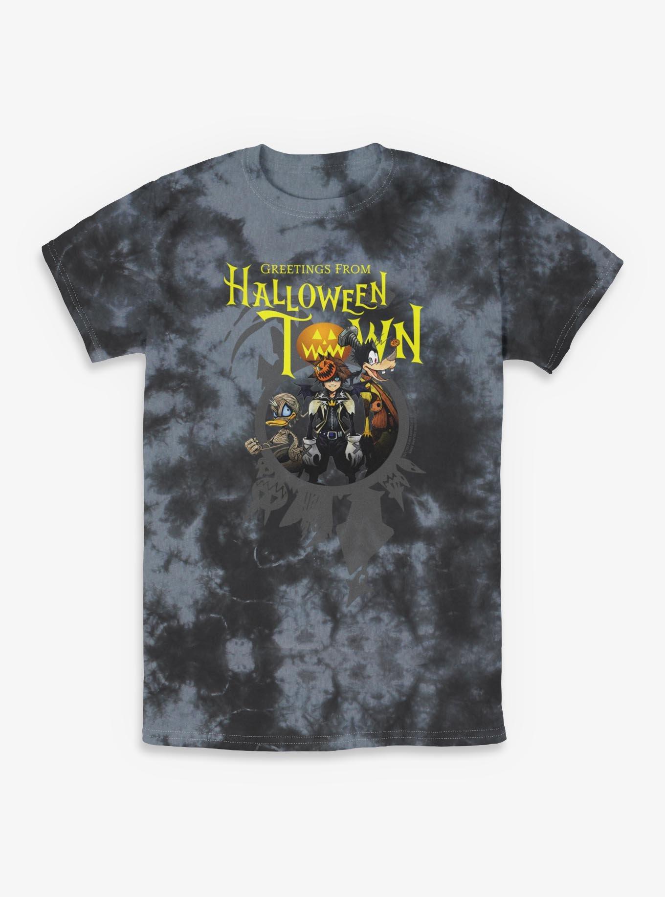 Disney Kingdom Hearts Greetings From Halloween Town Tie-Dye T-Shirt