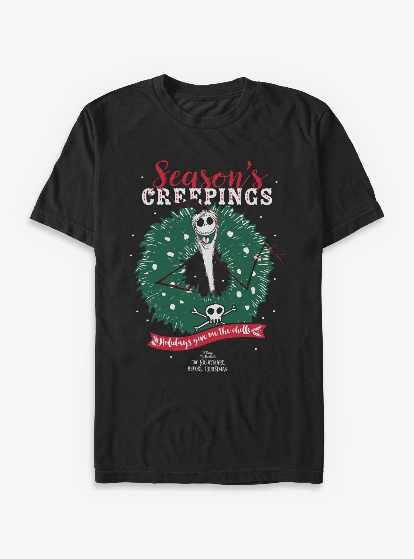 Disney The Nightmare Before Christmas Jack Wreath Creeping TShirt T-Shirt | Premium Graphic | Top Pick For Gifting