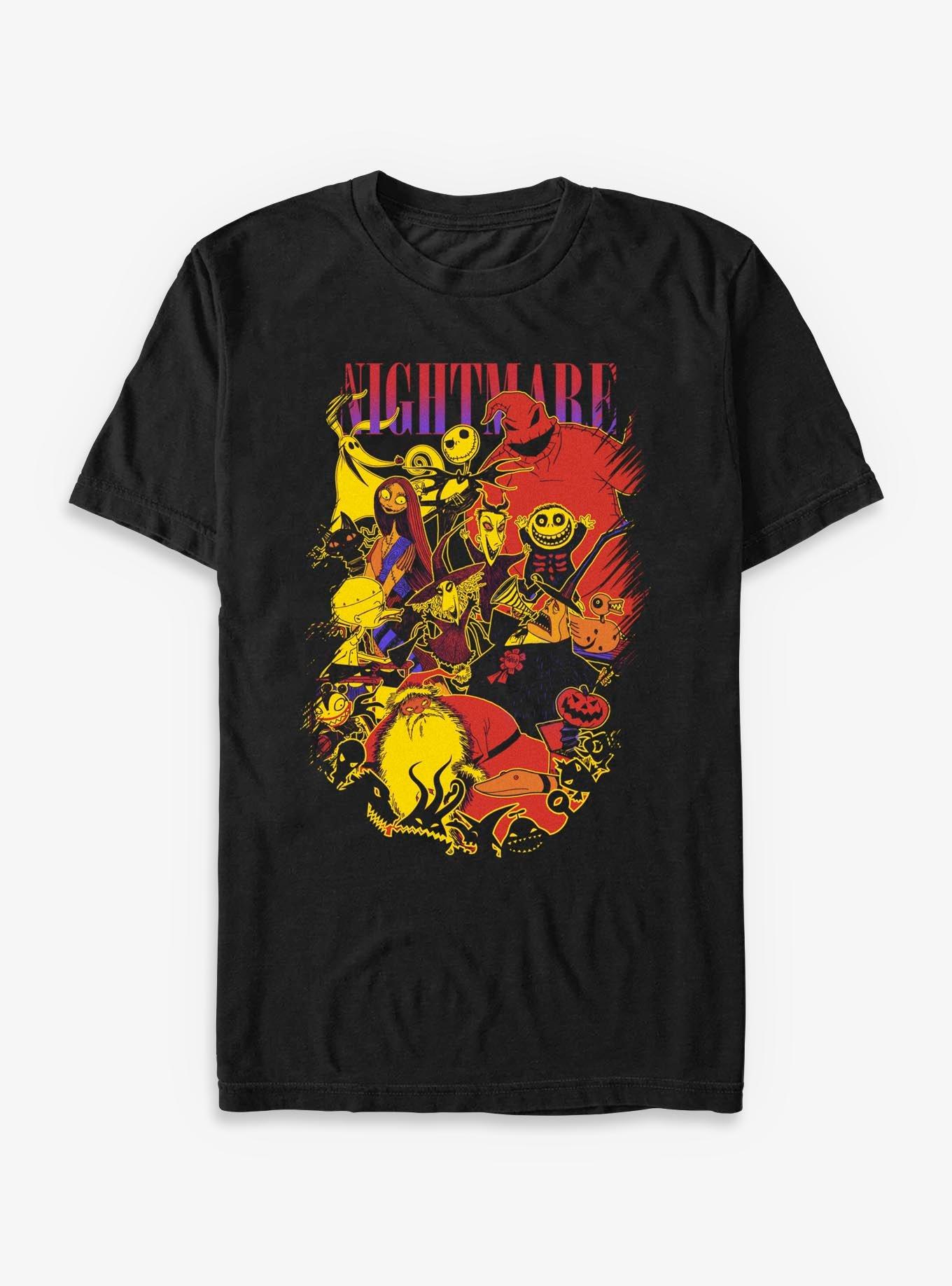 Disney The Nightmare Before Christmas Group TShirt T-Shirt | High-Quality Print | Limited Christmas Style