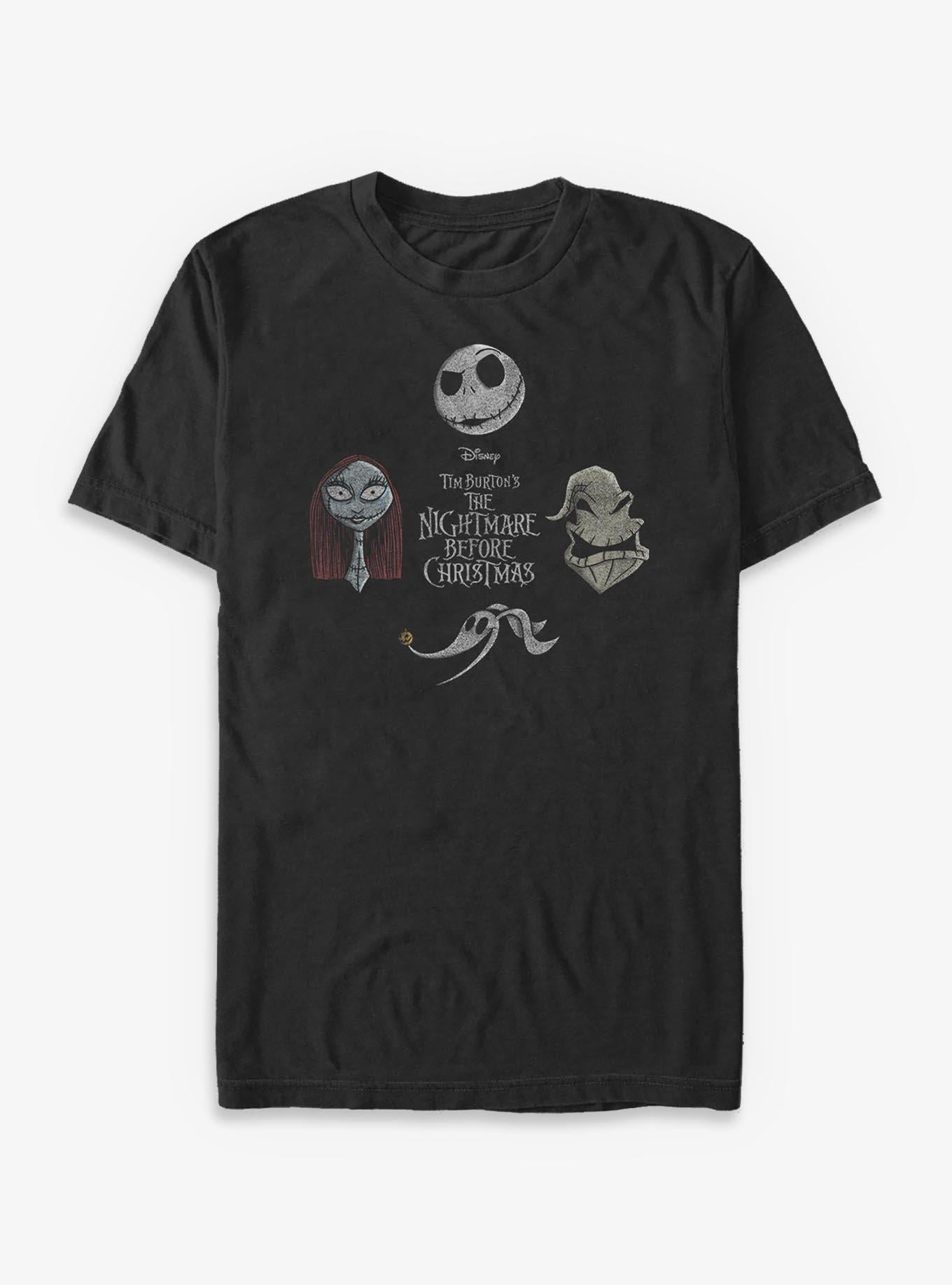 Disney The Nightmare Before Christmas Heads Up TShirt T-Shirt | Vintage Christmas Look | Trending Festive Apparel