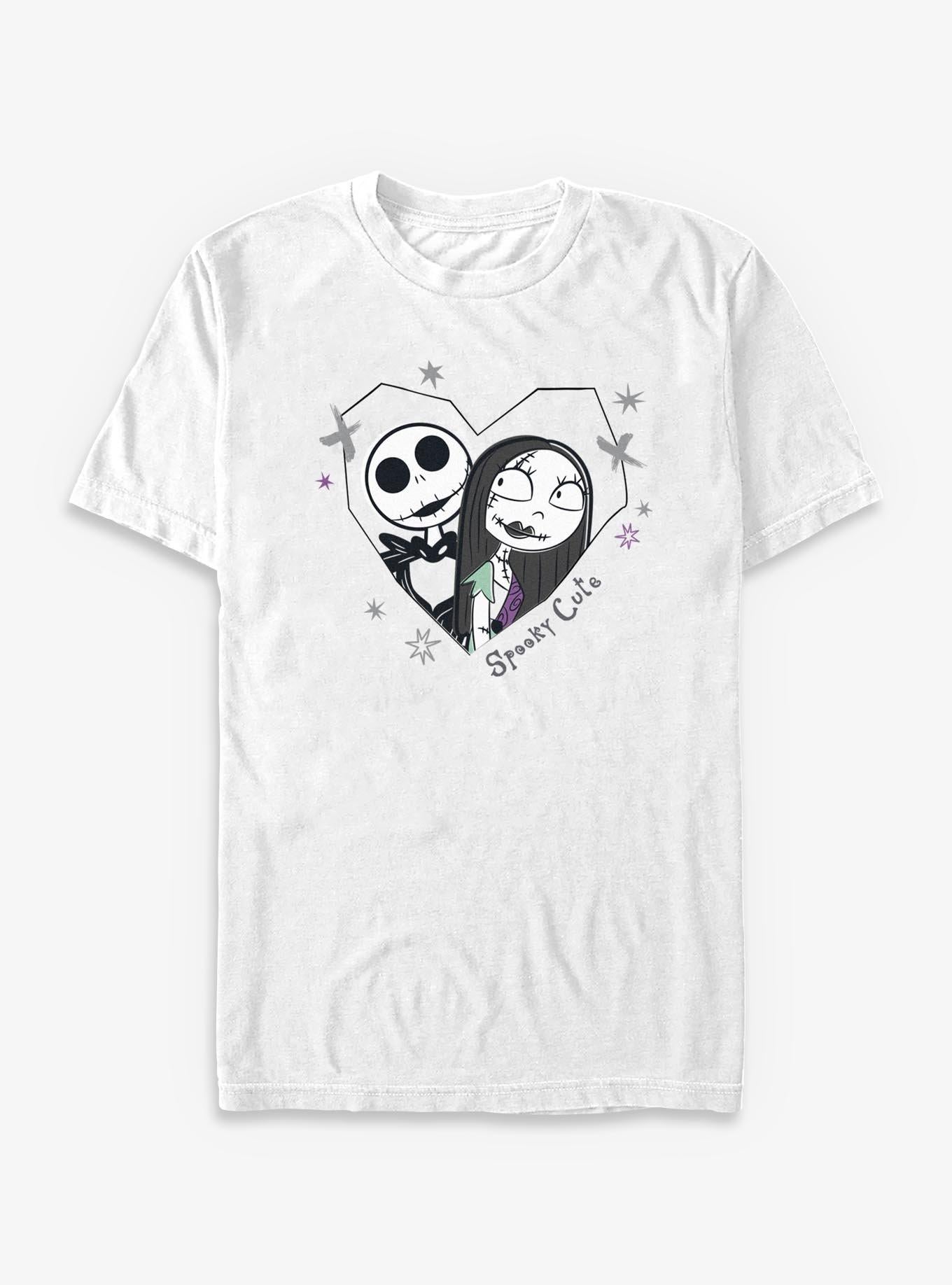 Disney The Nightmare Before Christmas Jack Sally Spooky Cute TShirt T-Shirt | Seasonal Must-Have | Trending Festive Apparel