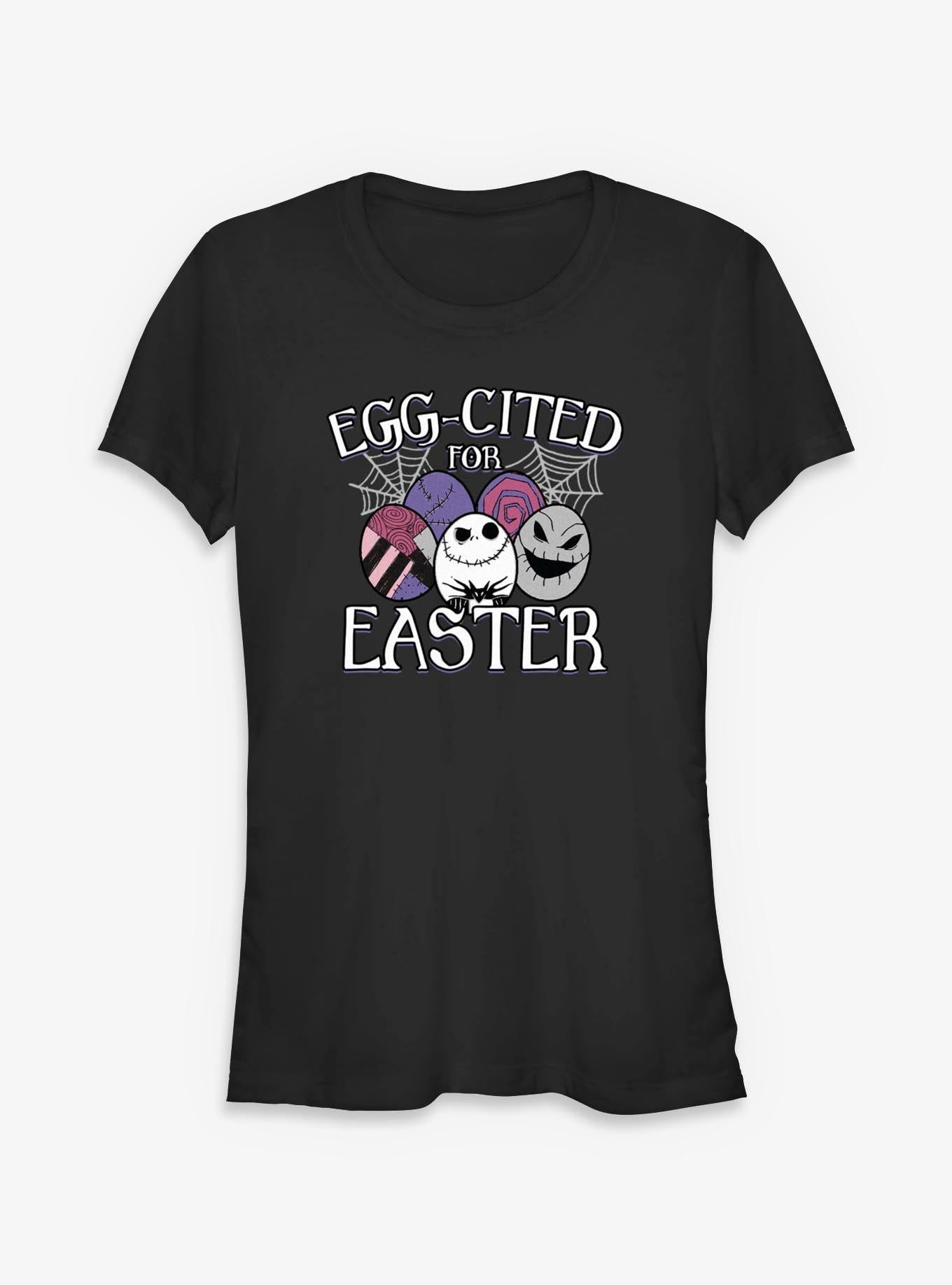 Disney The Nightmare Before Christmas EggCited For Easter Girls TShirt T-Shirt | Cute Festive Style | Top Pick For Gifting