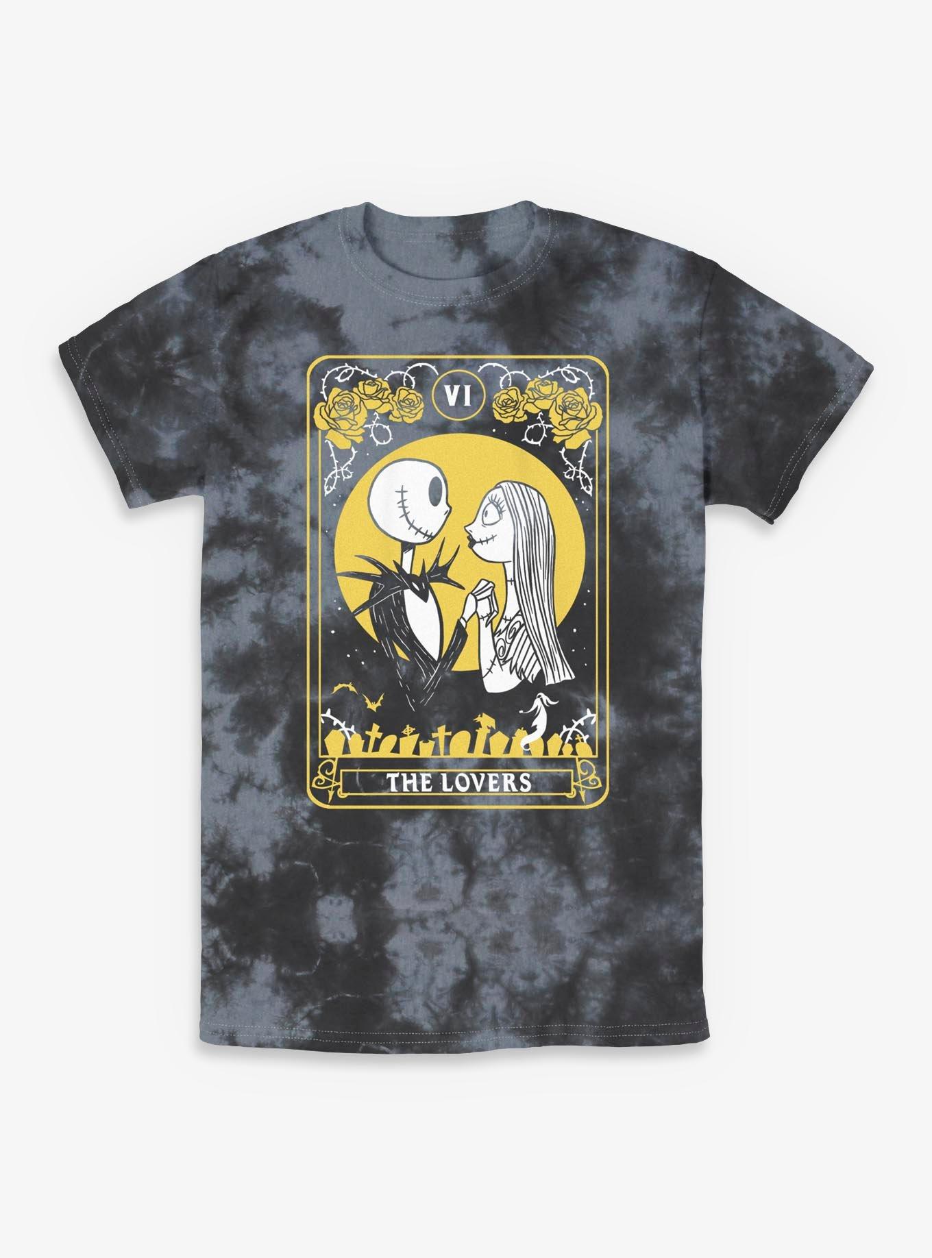 Disney The Nightmare Before Christmas The Lovers Tarot TieDye TShirt T-Shirt | Best-Selling Design | Limited Christmas Style