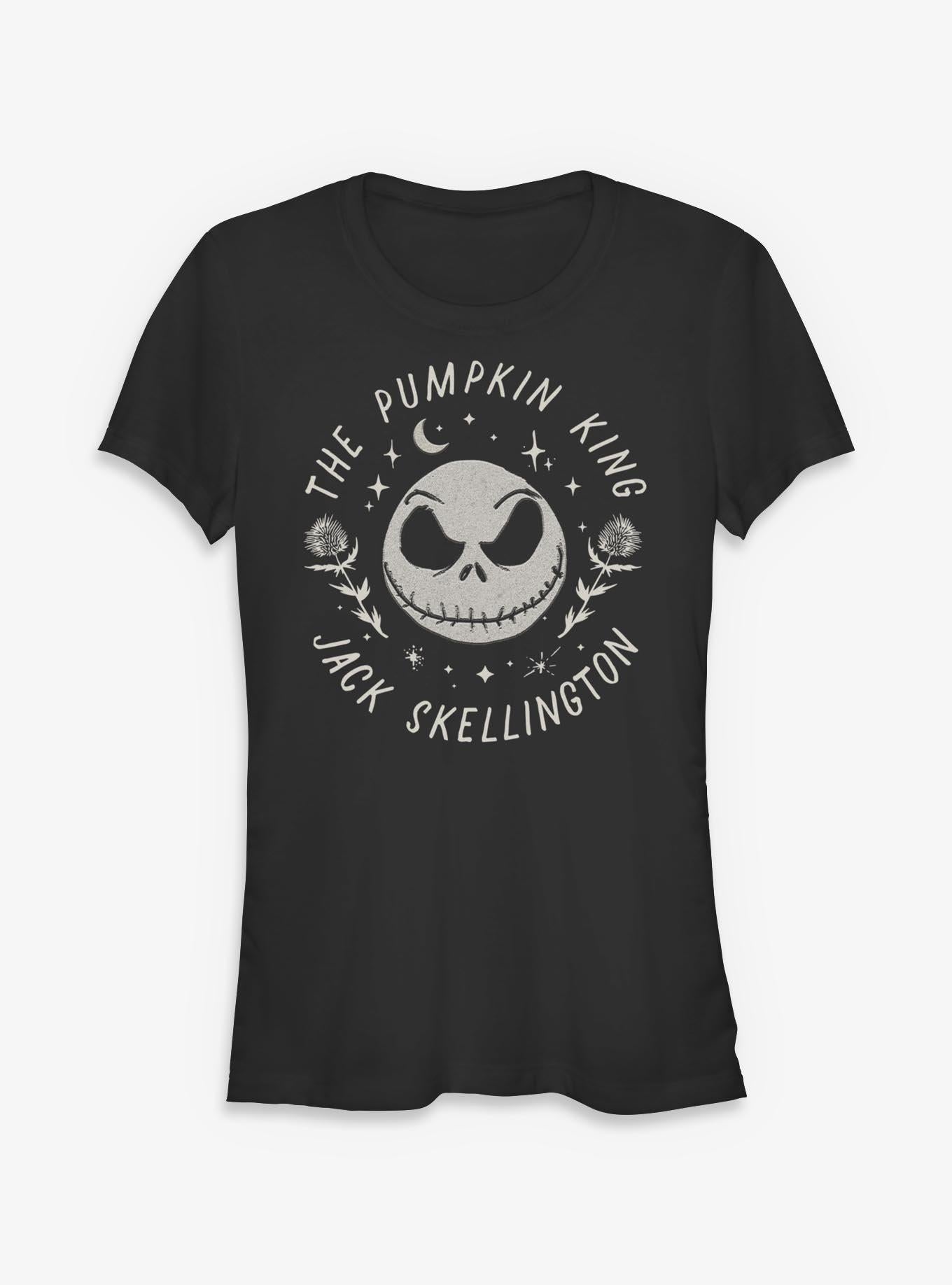 Disney The Nightmare Before Christmas Jack Floral Girls TShirt T-Shirt | Seasonal Must-Have | Perfect Holiday Gift