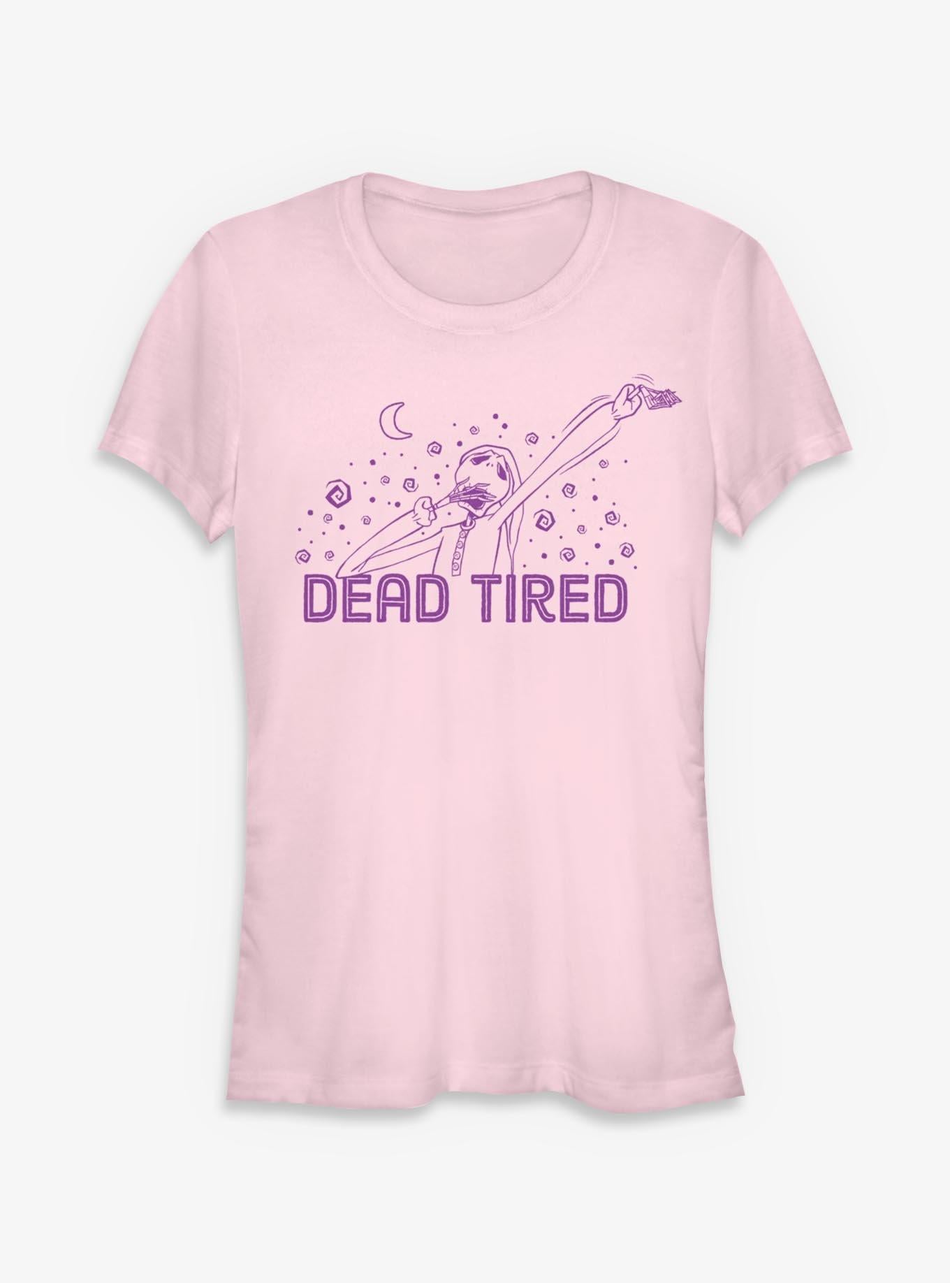 Disney The Nightmare Before Christmas Jack Is Dead Tired Girls TShirt T-Shirt | Vintage Christmas Look | Trending Festive Apparel