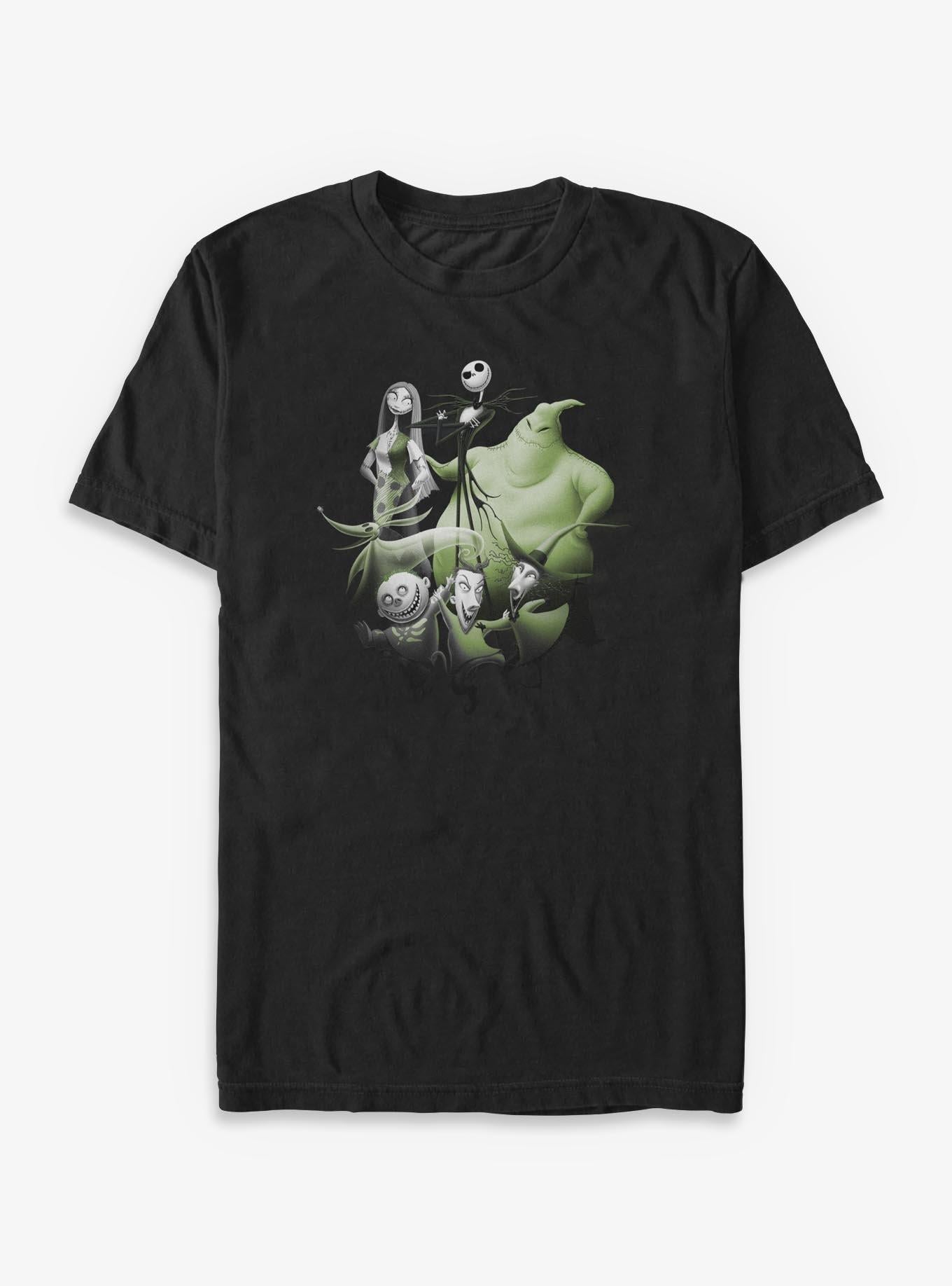 Disney The Nightmare Before Christmas Character Group Shot Big Tall TShirt T-Shirt | Holiday Edition | Great For Christmas Season