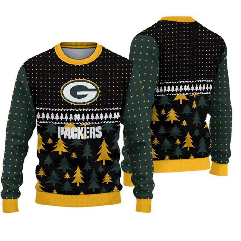 3D Nfl Printed Green Bay Packers Christmas Sweatshirt