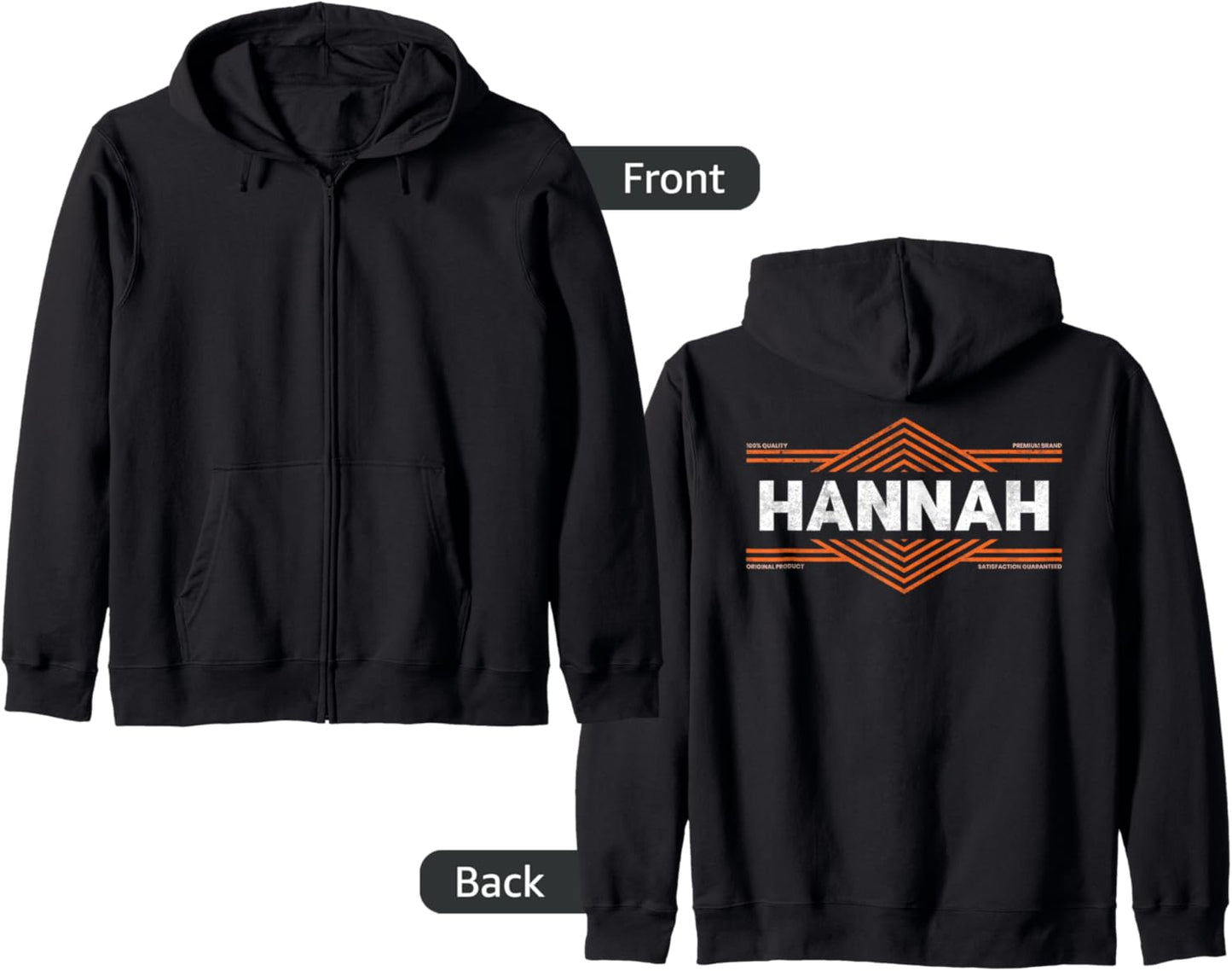 Clothing With Your Name For People Called Hannah Zip Hoodie