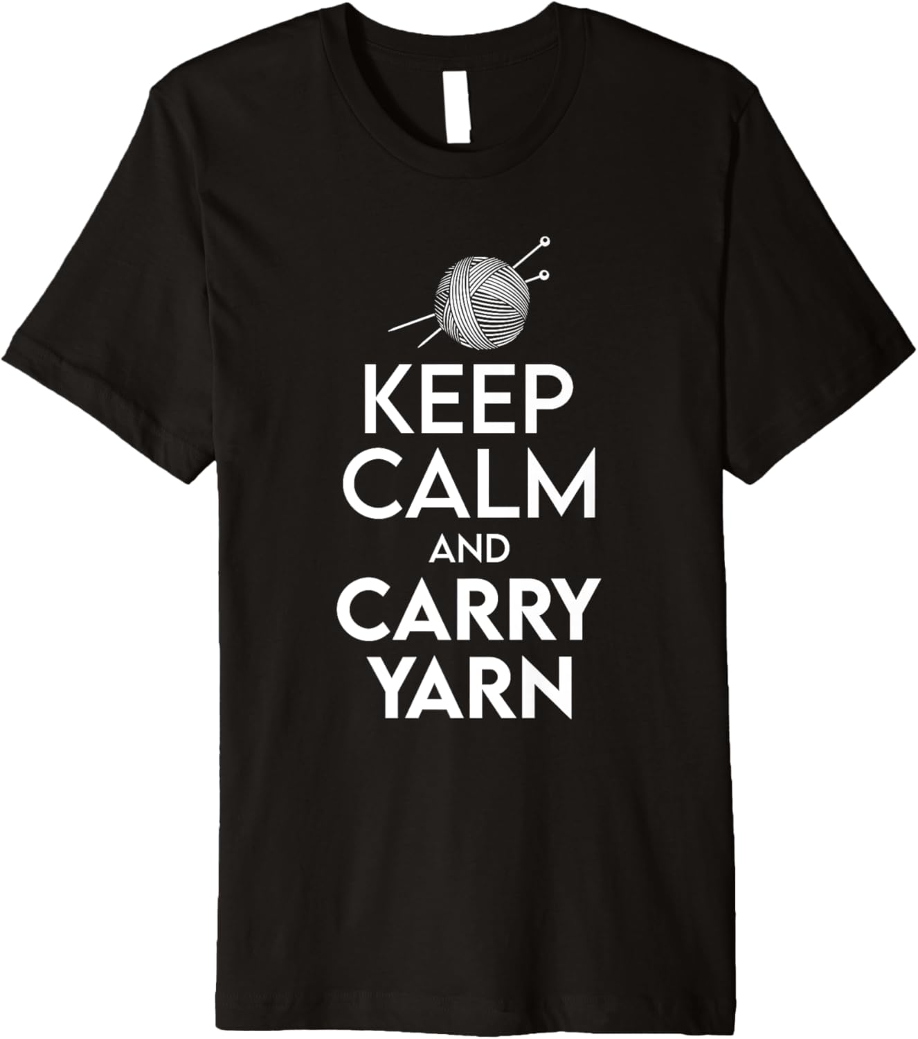 Crochet Keep Calm And Carry Yarn Crocheting Premium