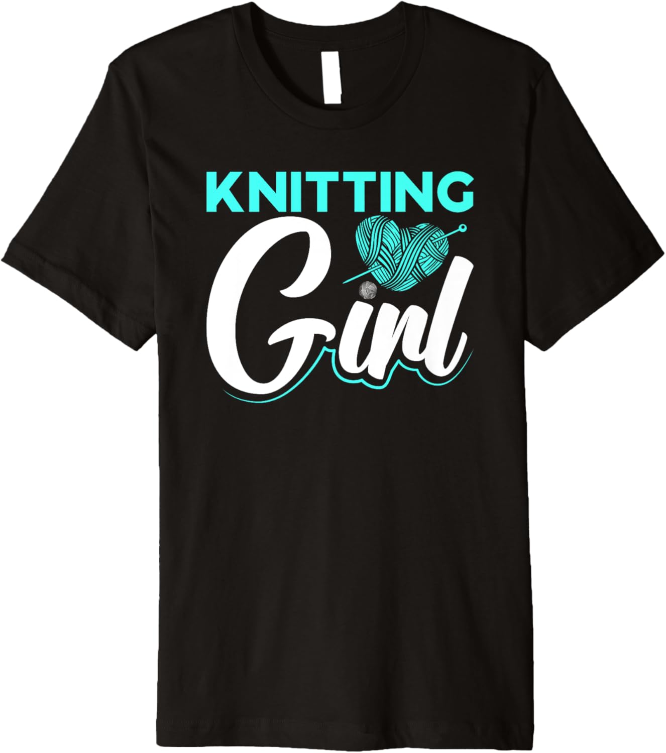 Knitting Girl Mom Teen Yarn Crochet Knitter Premium