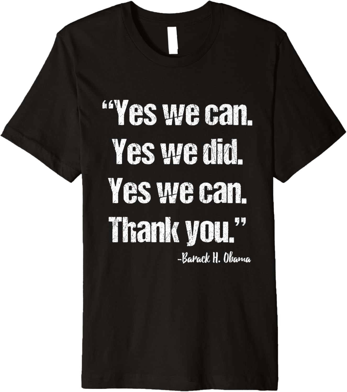 Yes We Can Yes We Did Barack Obama Farewell T Shirt Premium