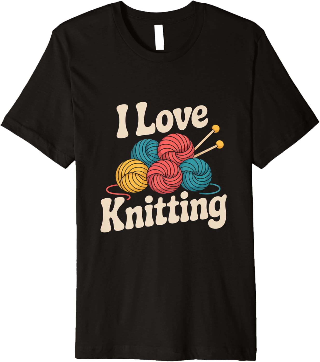 I Love Knitting Yarn Balls Needles Premium